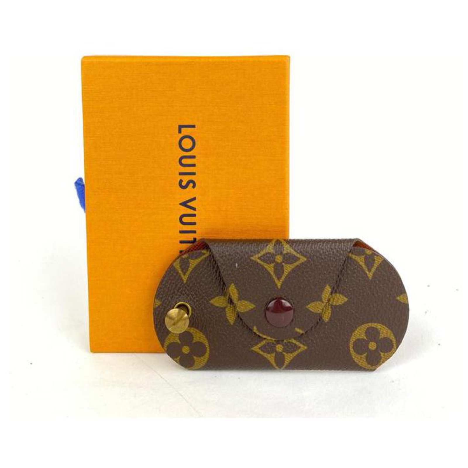 Louis Vuitton Monogram Twist Key Holder Fob Chain Pouch Case