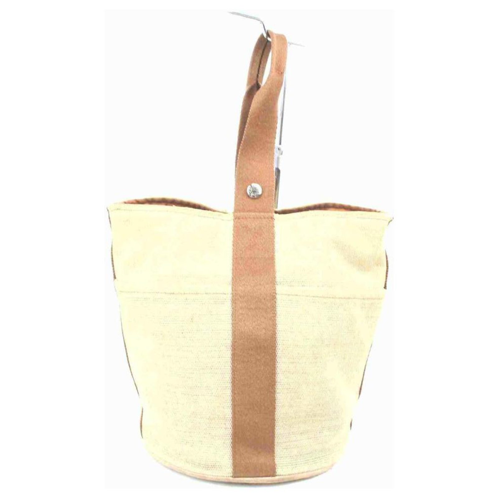 Hermès Bicolor Toile Saxo MM Bucket Tote ref.294255 - Joli Closet