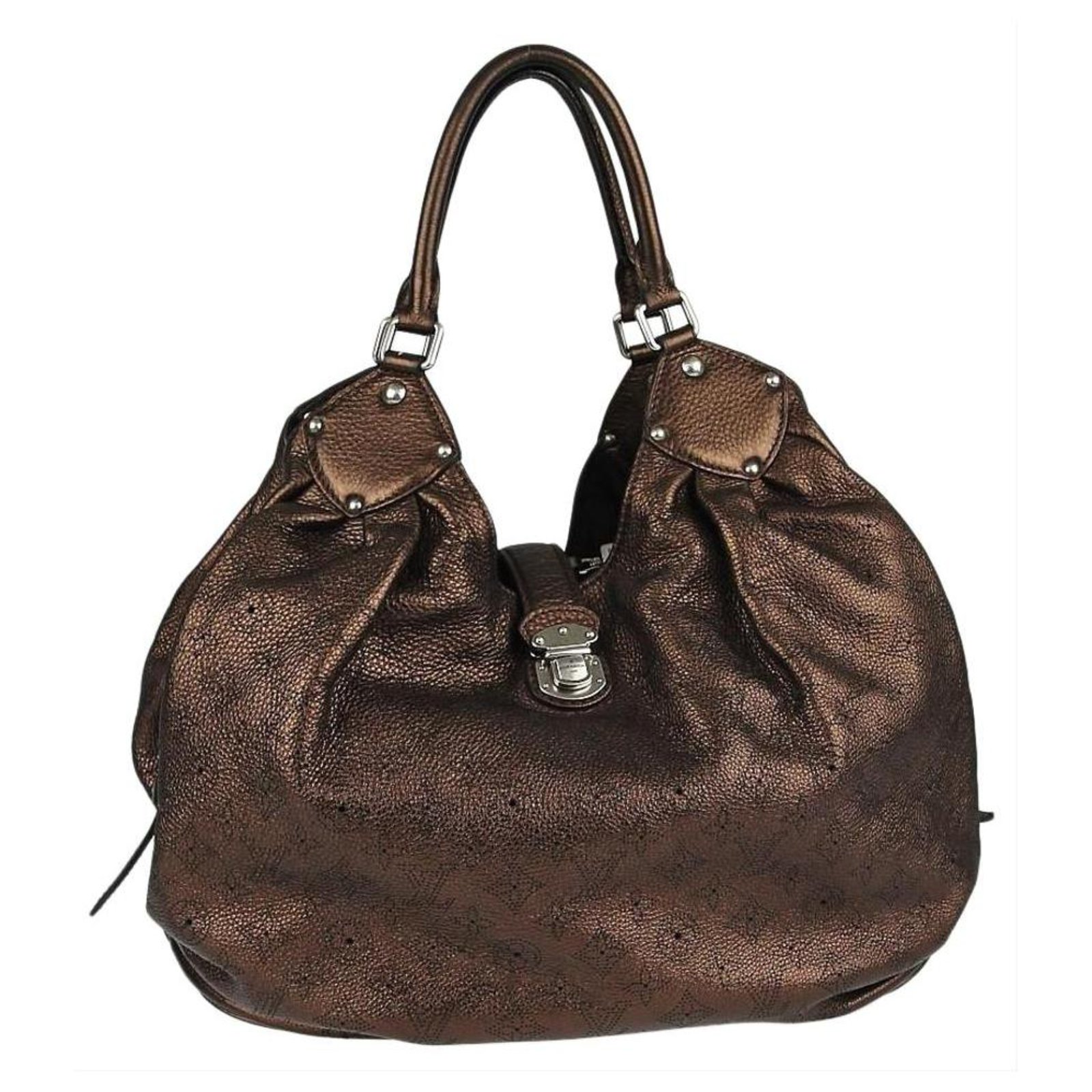 Metallic bronze online handbags