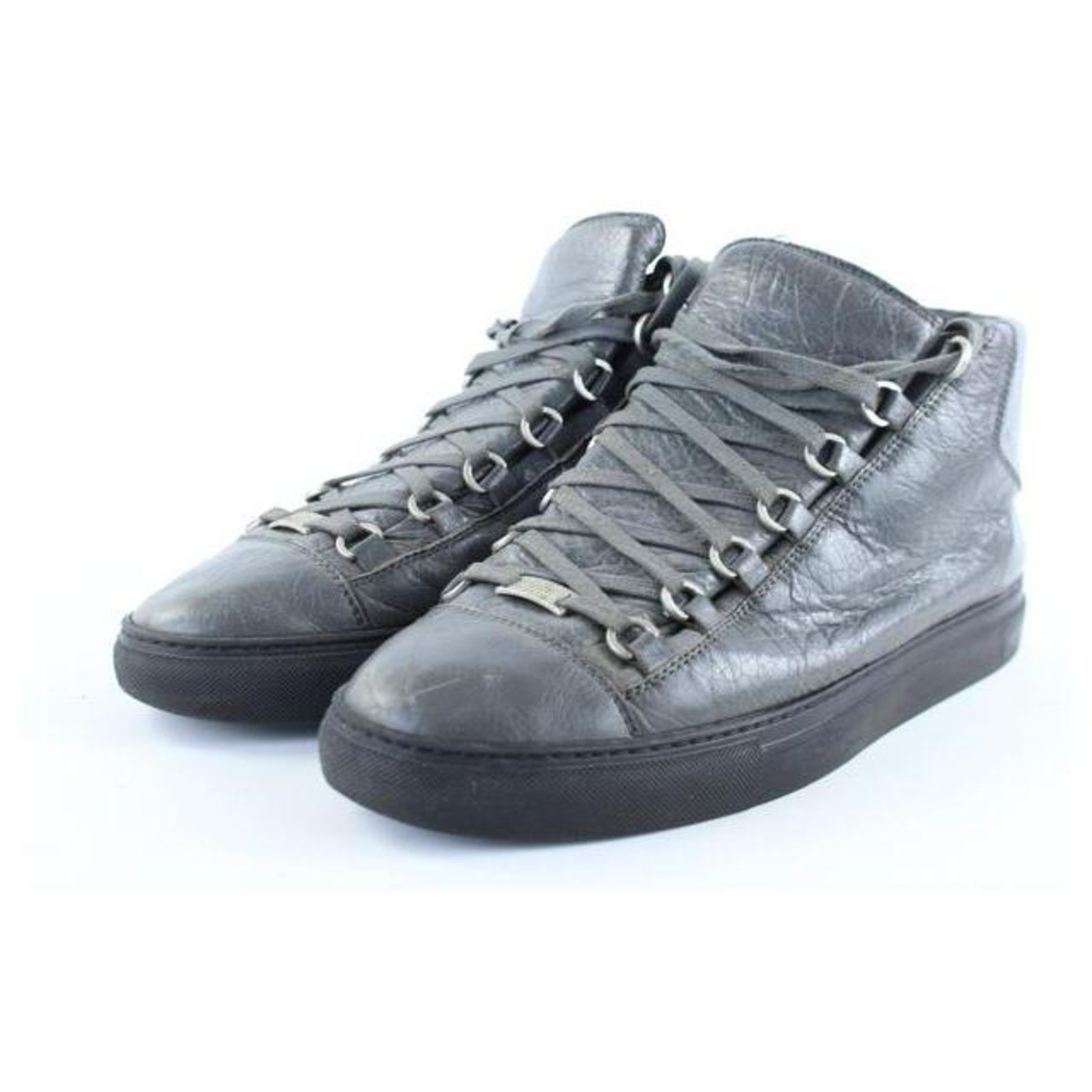 Grey Days For Fall Balenciaga Arena Suede High Top Sneakers  SHOEOGRAPHY