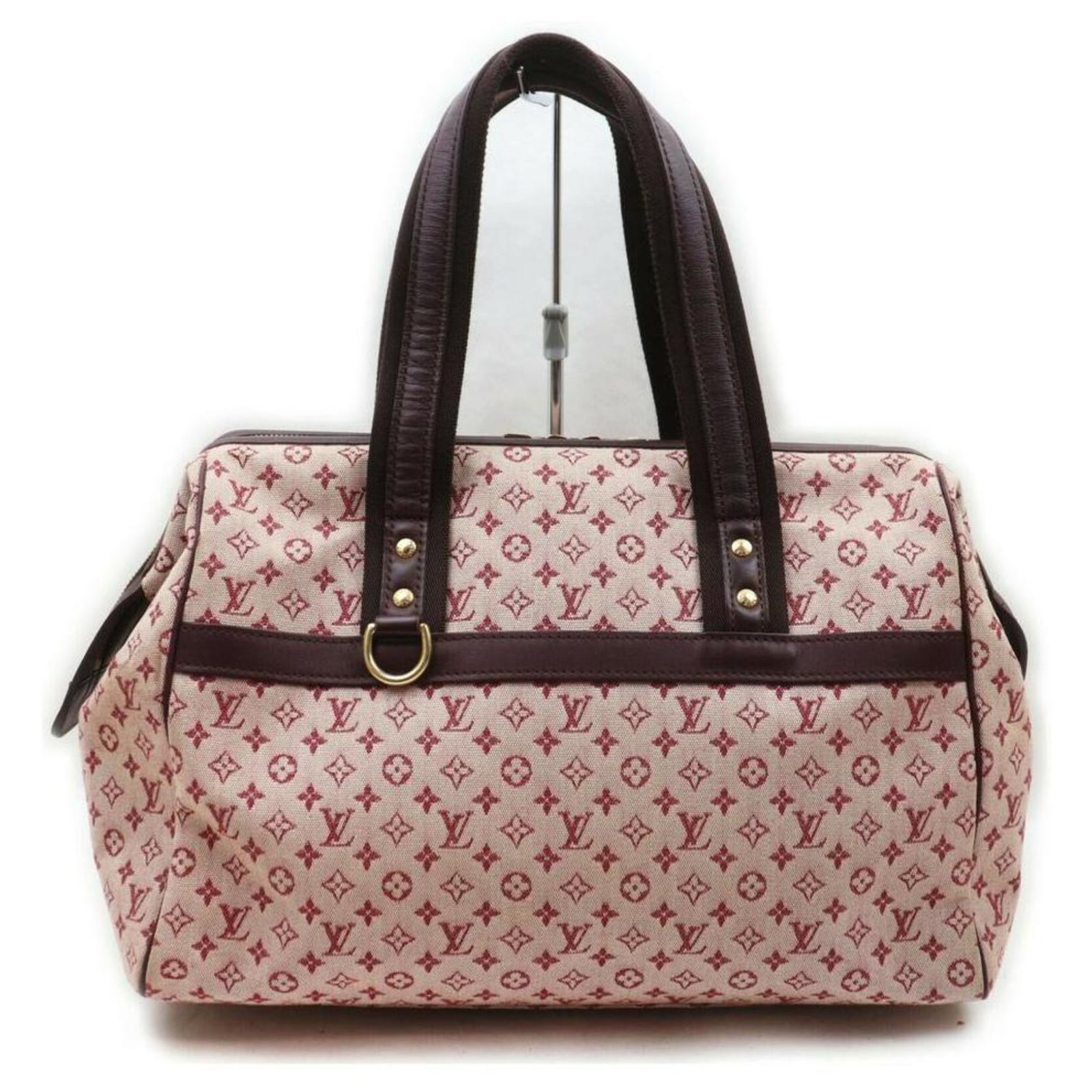 Louis Vuitton Bordeaux Monogram Mini Lin Josephine PM Speedy Bag Leather  ref.346708 - Joli Closet