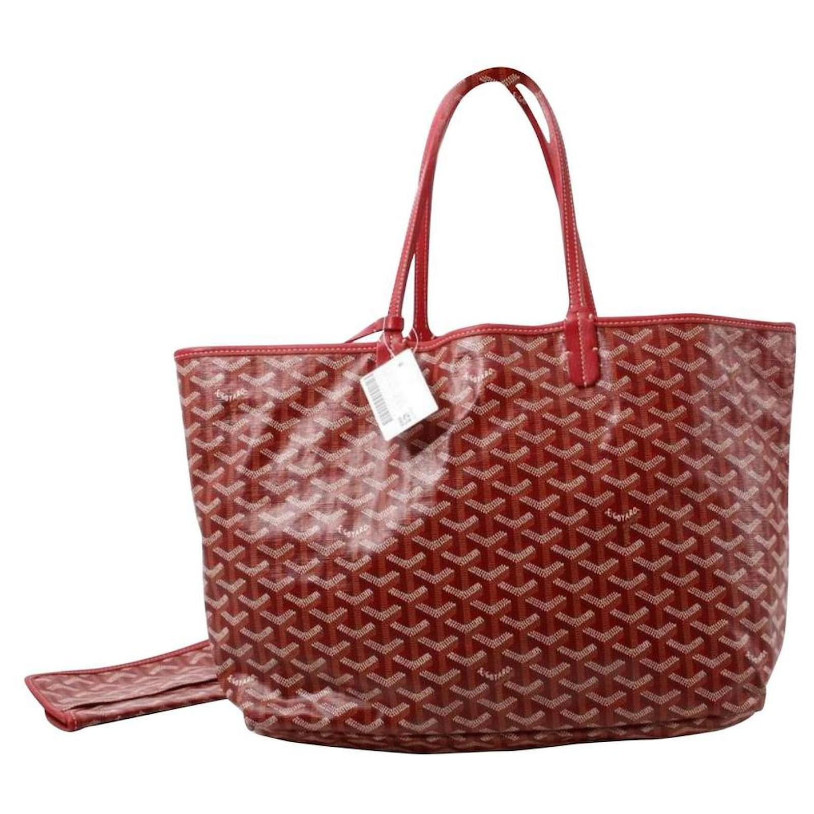 Goyard Borsa tote rossa Chevron St Louis PM con custodia Pelle ref.294501 -  Joli Closet