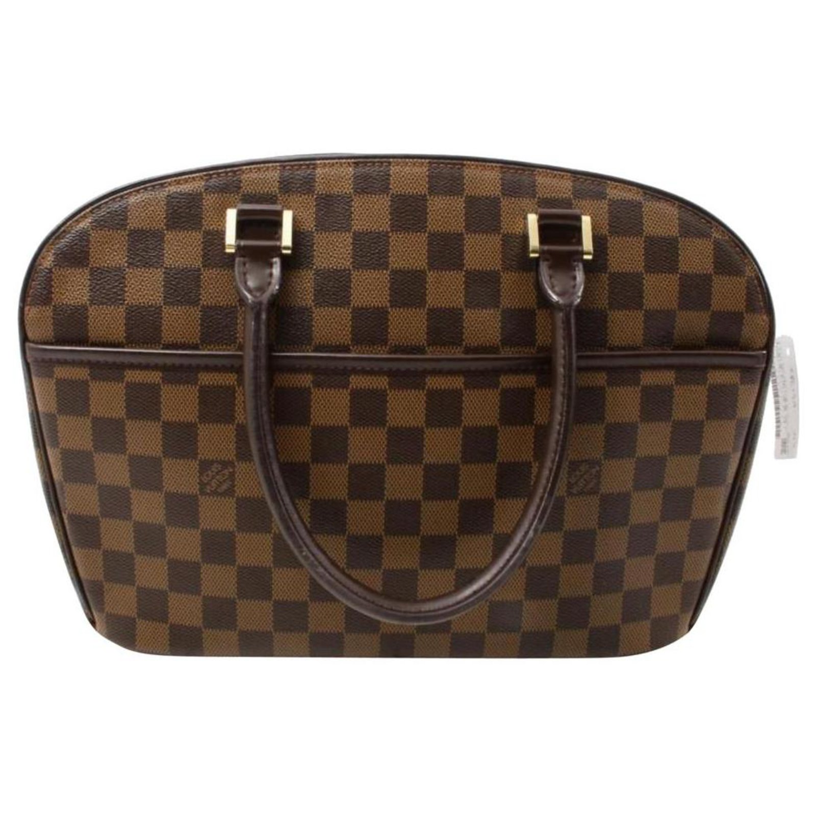 Louis Vuitton Damier Ebene Sarria Horizontal Bowler Leather ref.294505 -  Joli Closet