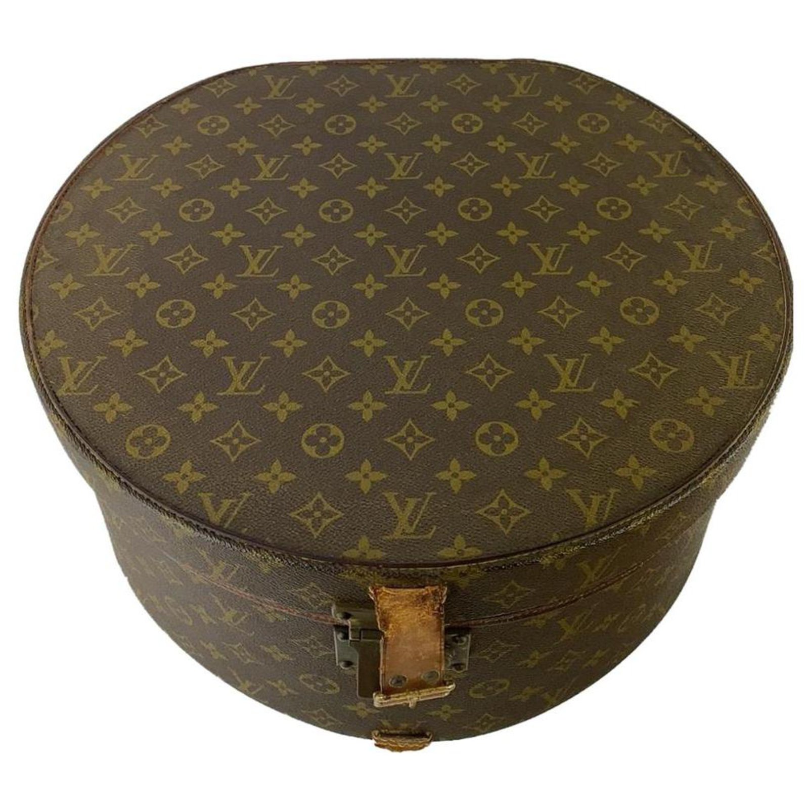 Louis Vuitton Hat Box 40 Monogram Canvas Travel Handbag