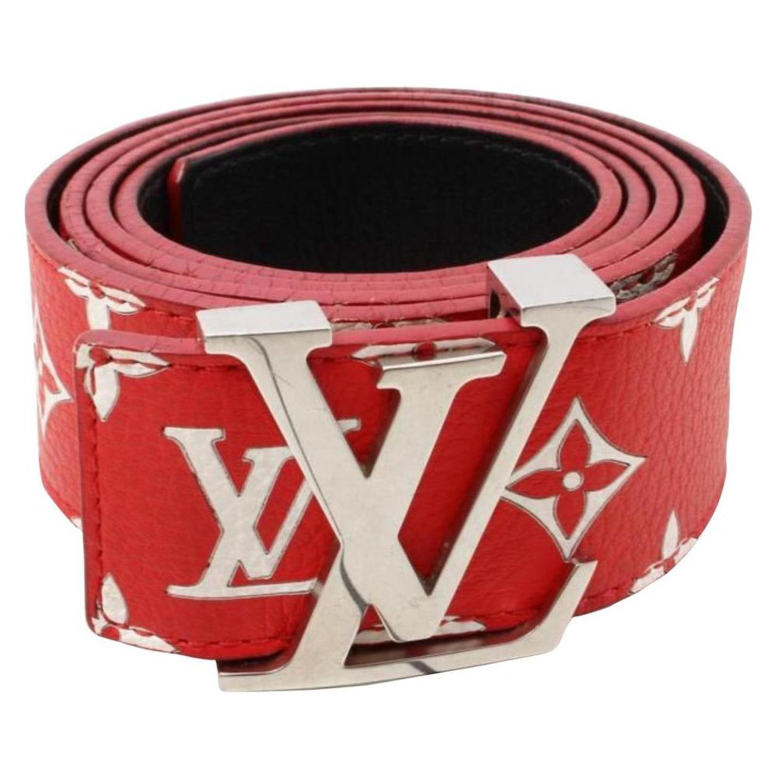 Cinturon Louis Vuitton x Supreme Rojo - Drip Bcn