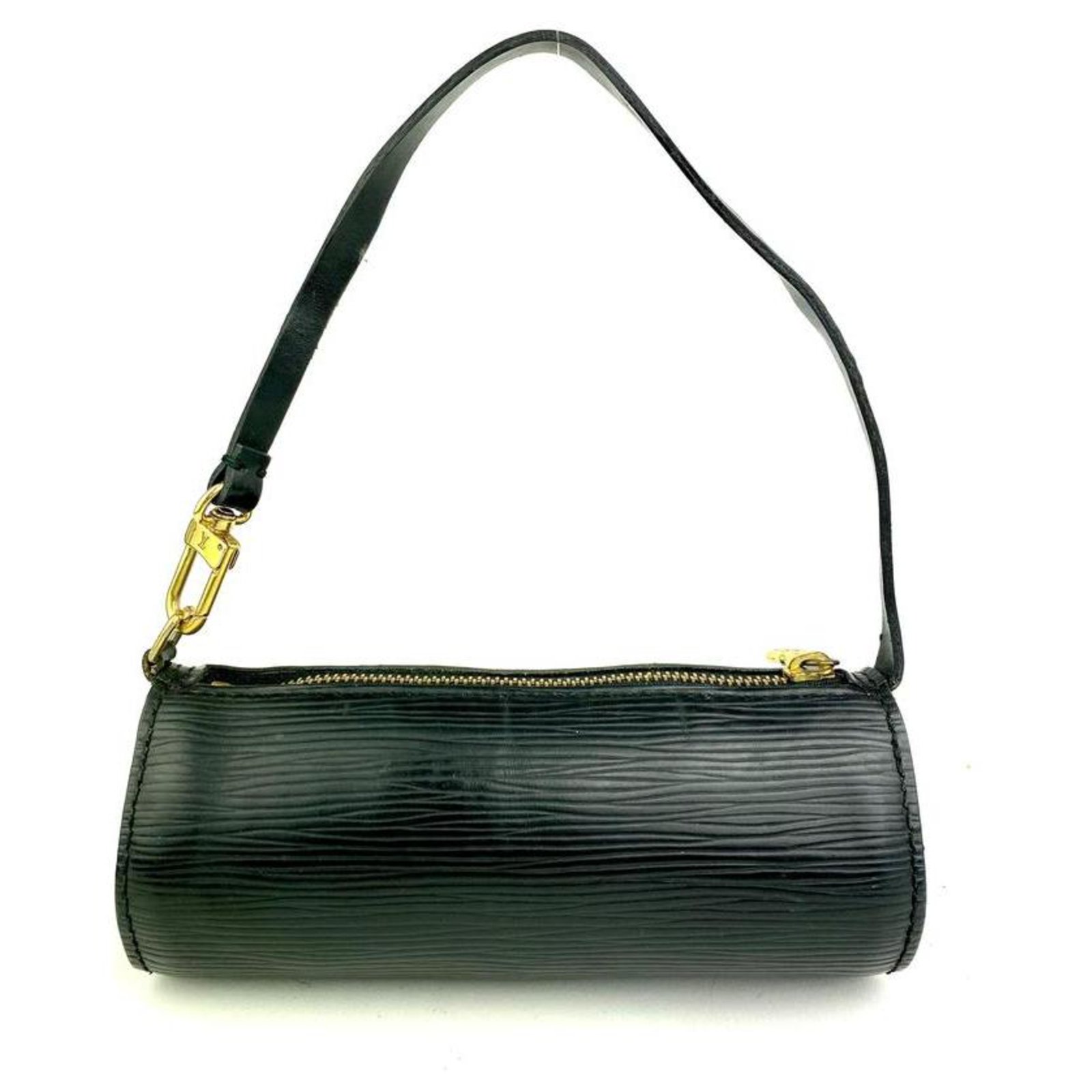 Louis Vuitton Black Epi Leather Mini Soufflot Papillon Wristlet 14LVA1116  ref.294570 - Joli Closet