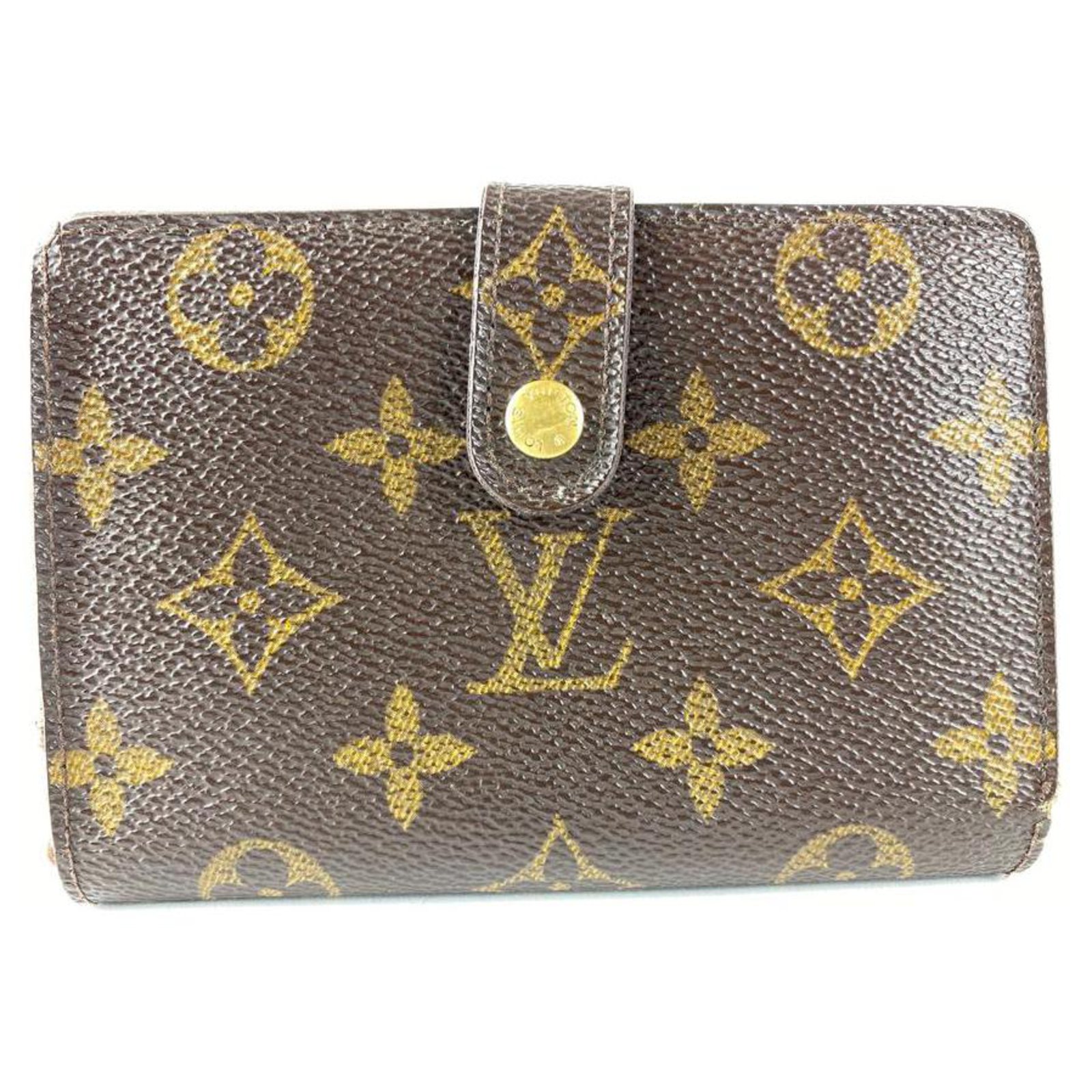 Louis Vuitton Kisslock Porte Viennois Wallet Monogram French Purse