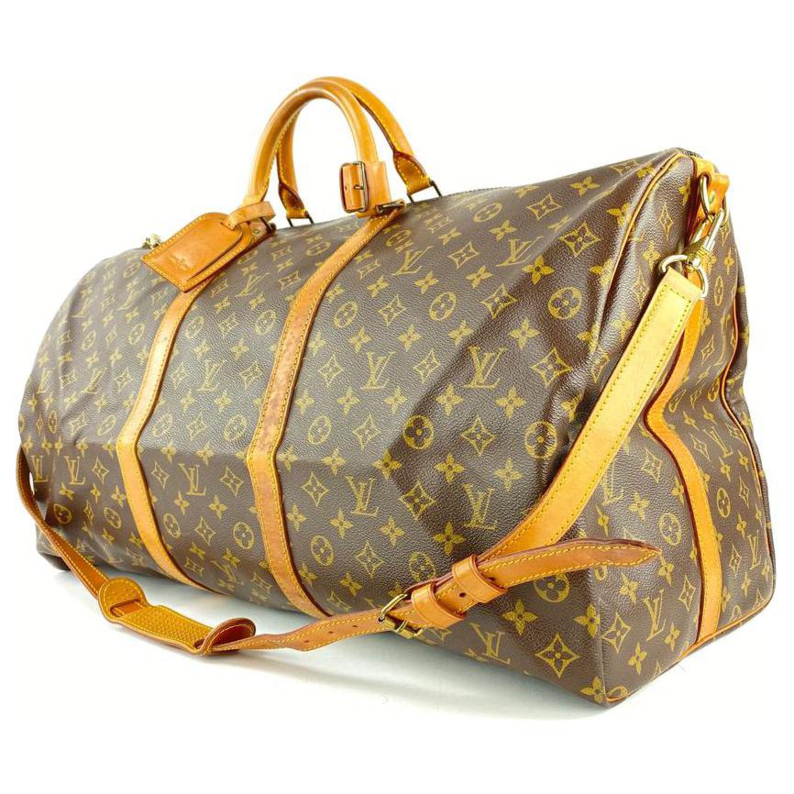 Louis Vuitton Monogram Keepall Bandouliere 60 Duffle Bag with Strap  3lvl1127 Leather ref.294652 - Joli Closet