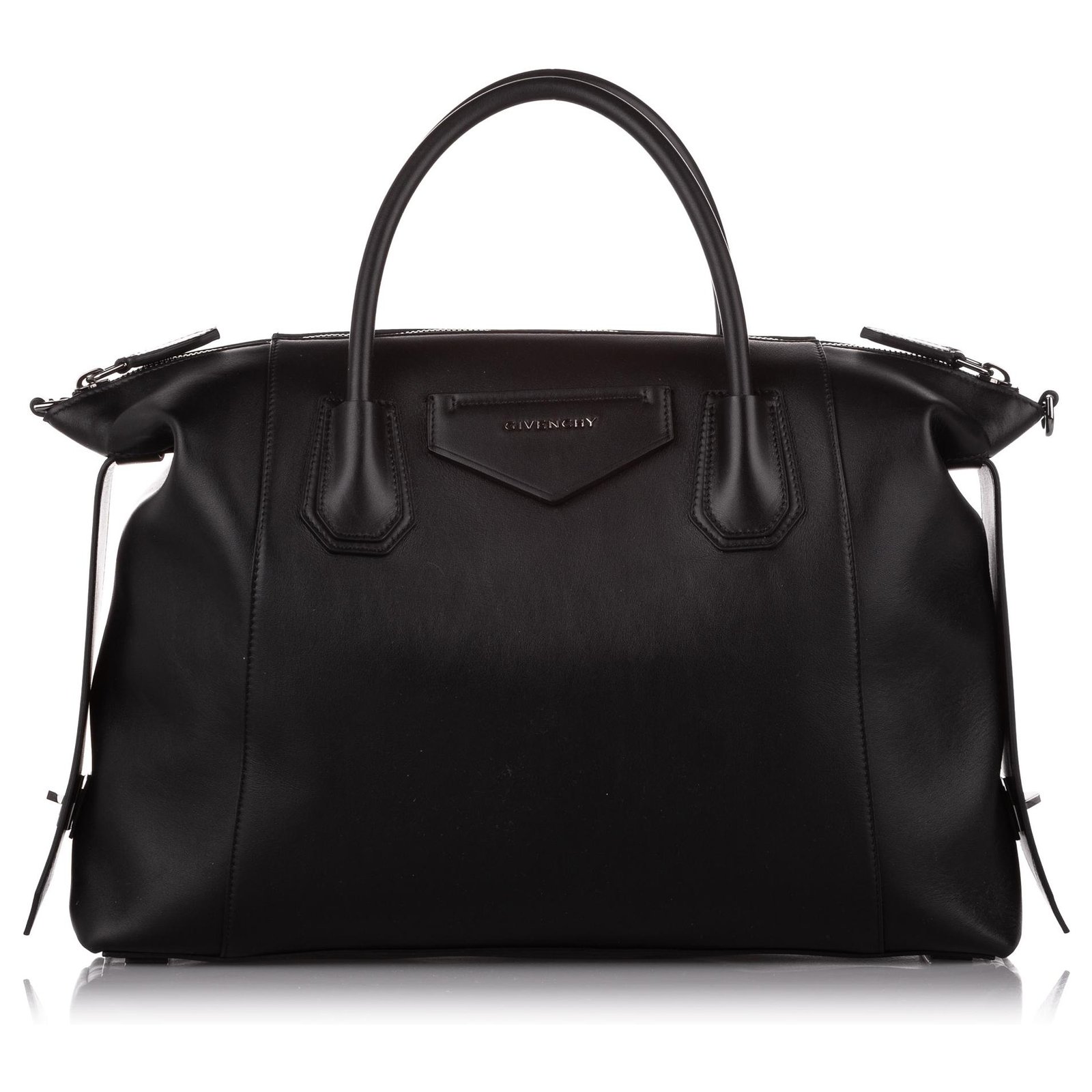 Givenchy Black Large Soft Antigona Leather Satchel Pony-style calfskin  ref.295774 - Joli Closet