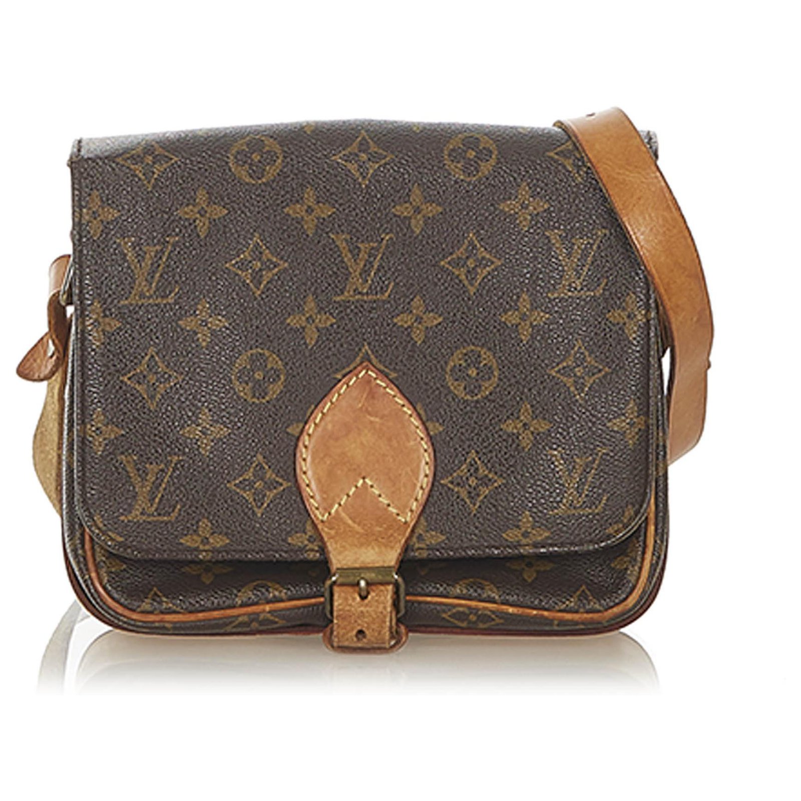 Louis Vuitton Vintage - Monogram Cartouchiere MM Bag - Brown