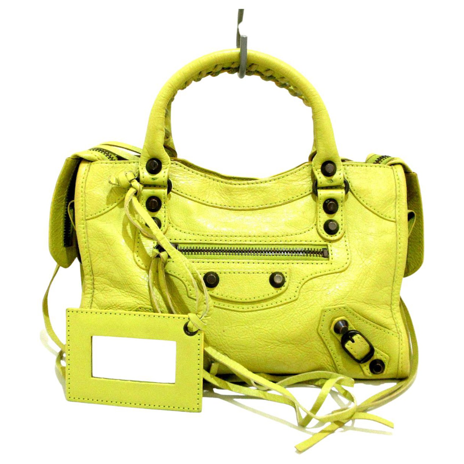 Balenciaga mini city yellow hotsell