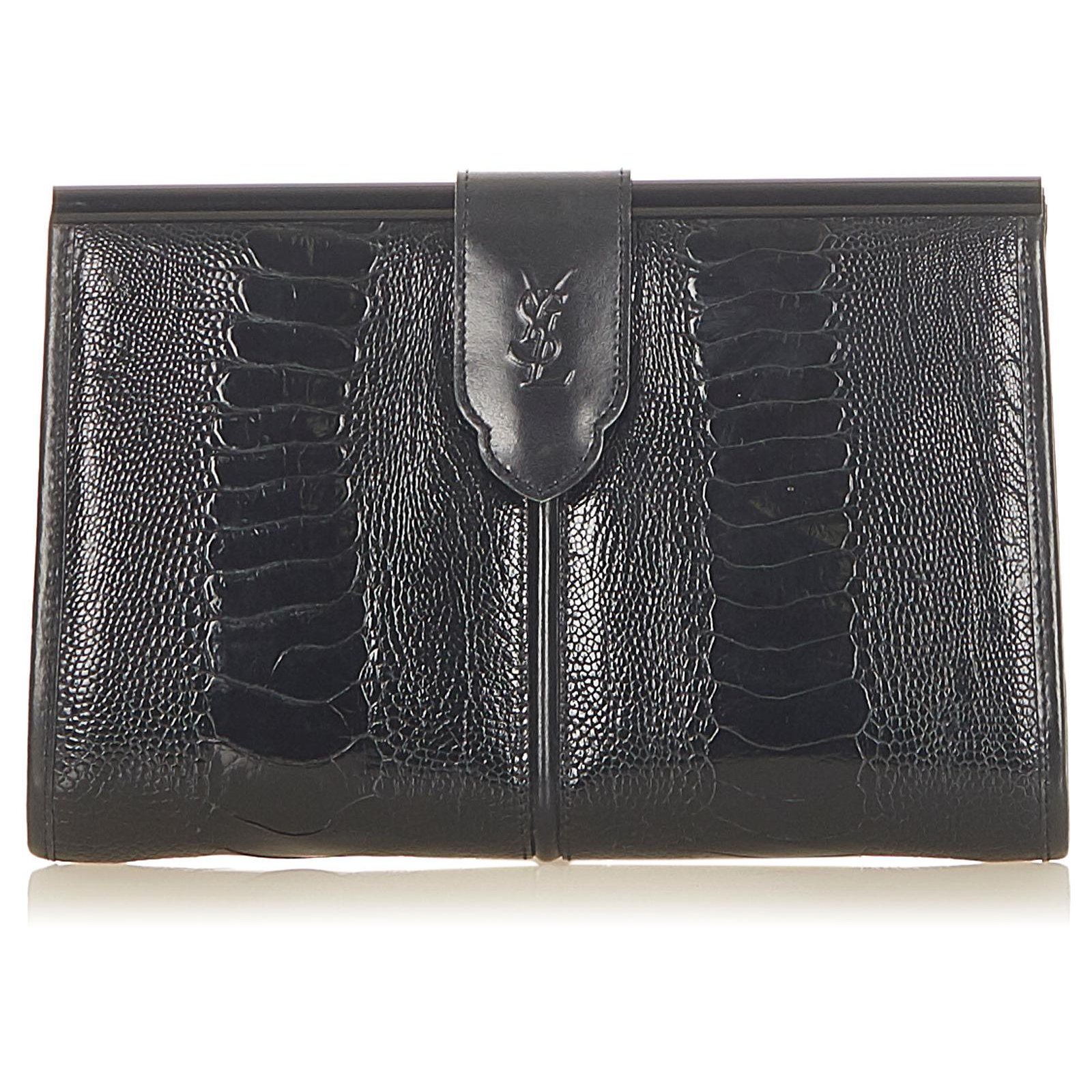 Pochette ysl sale nera