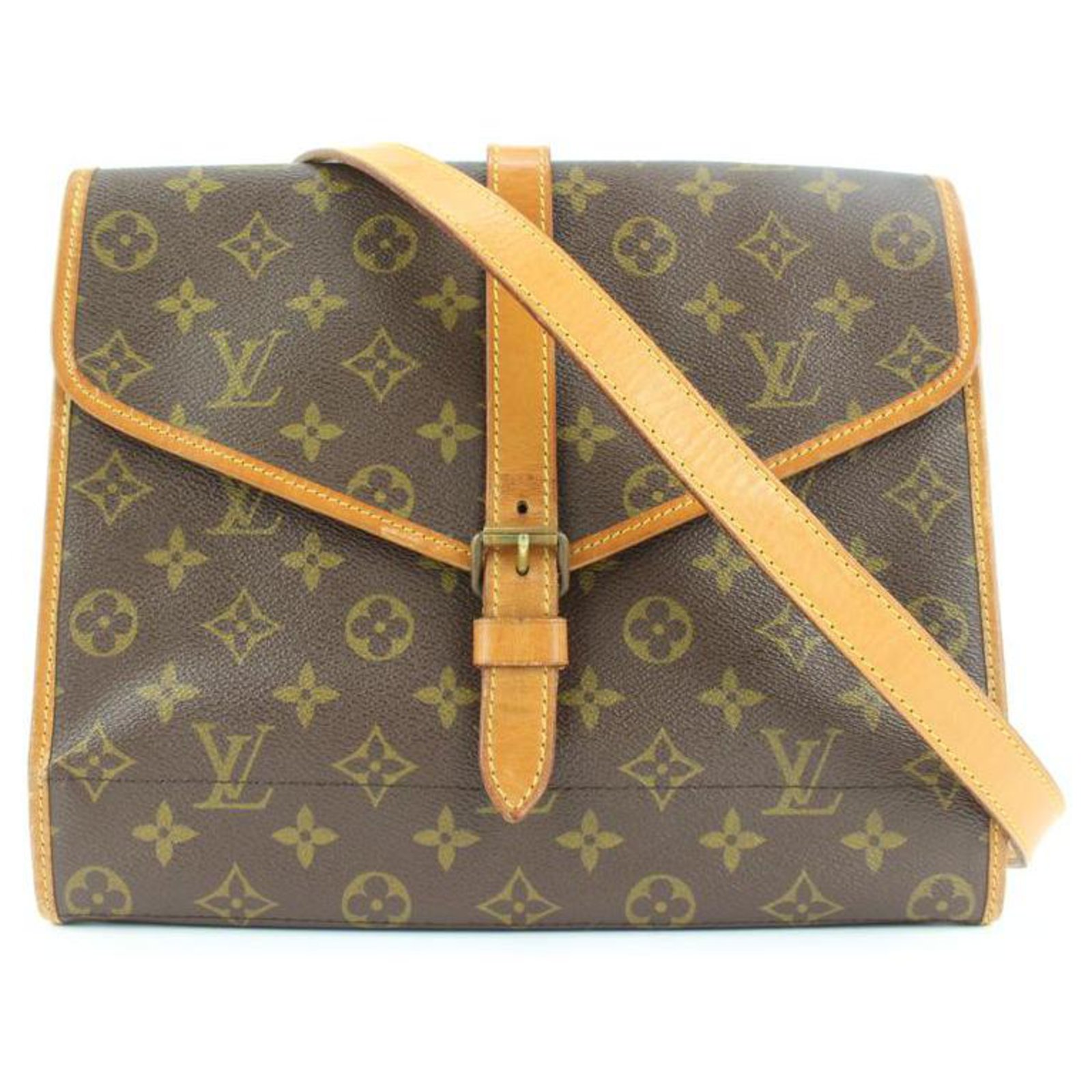 Louis Vuitton Rare No. 230 Monogram Serviette Portable Pliante Bag Leather  ref.297346 - Joli Closet