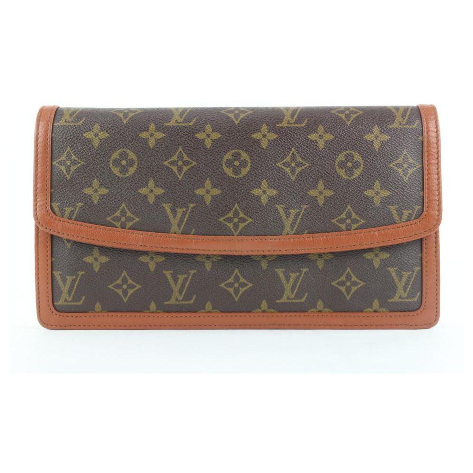 Louis Vuitton Monogram Dame GM Envelope Clutch 217lvs55