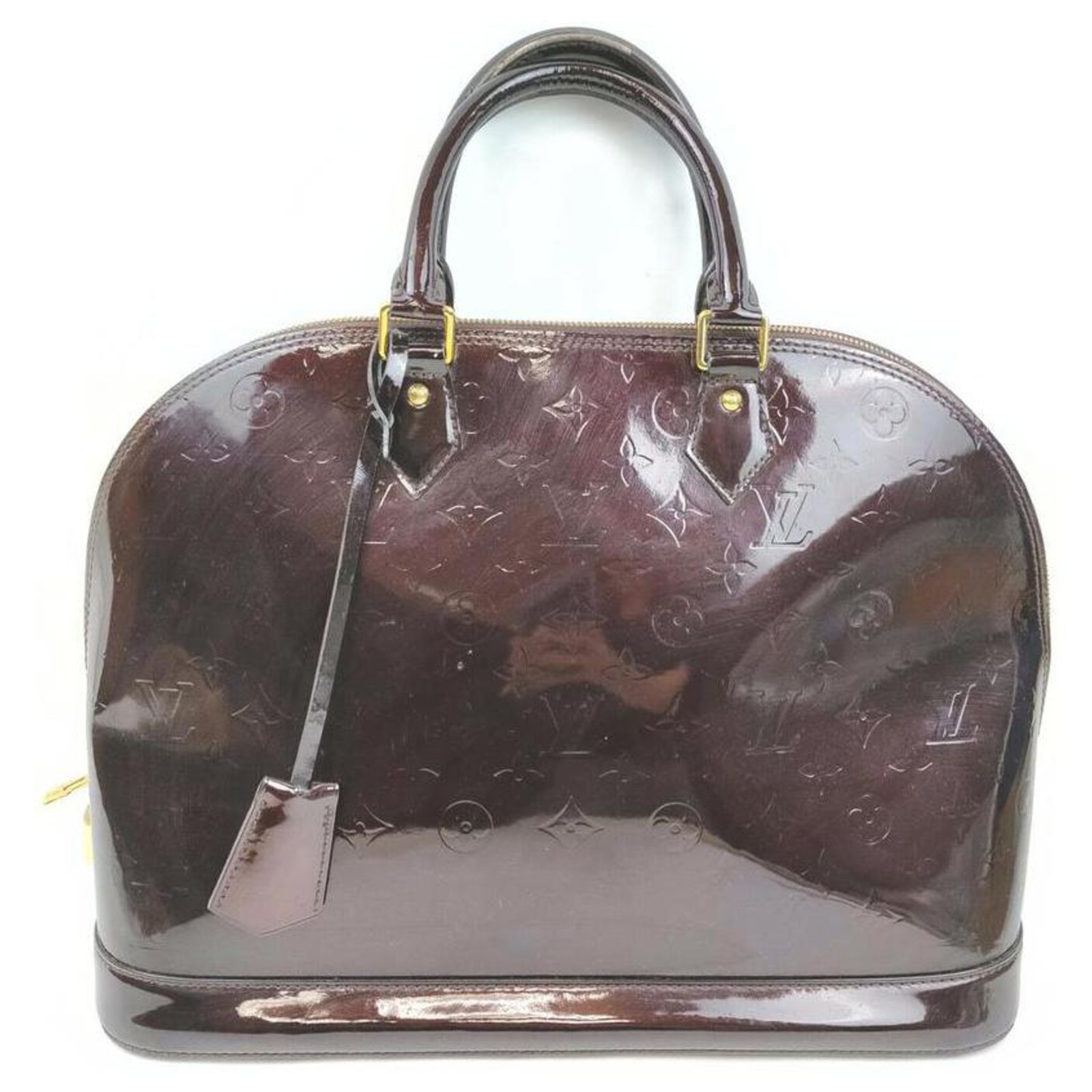 Louis Vuitton Amarante Monogram Vernis Alma GM Bowler bag ref.297459 ...