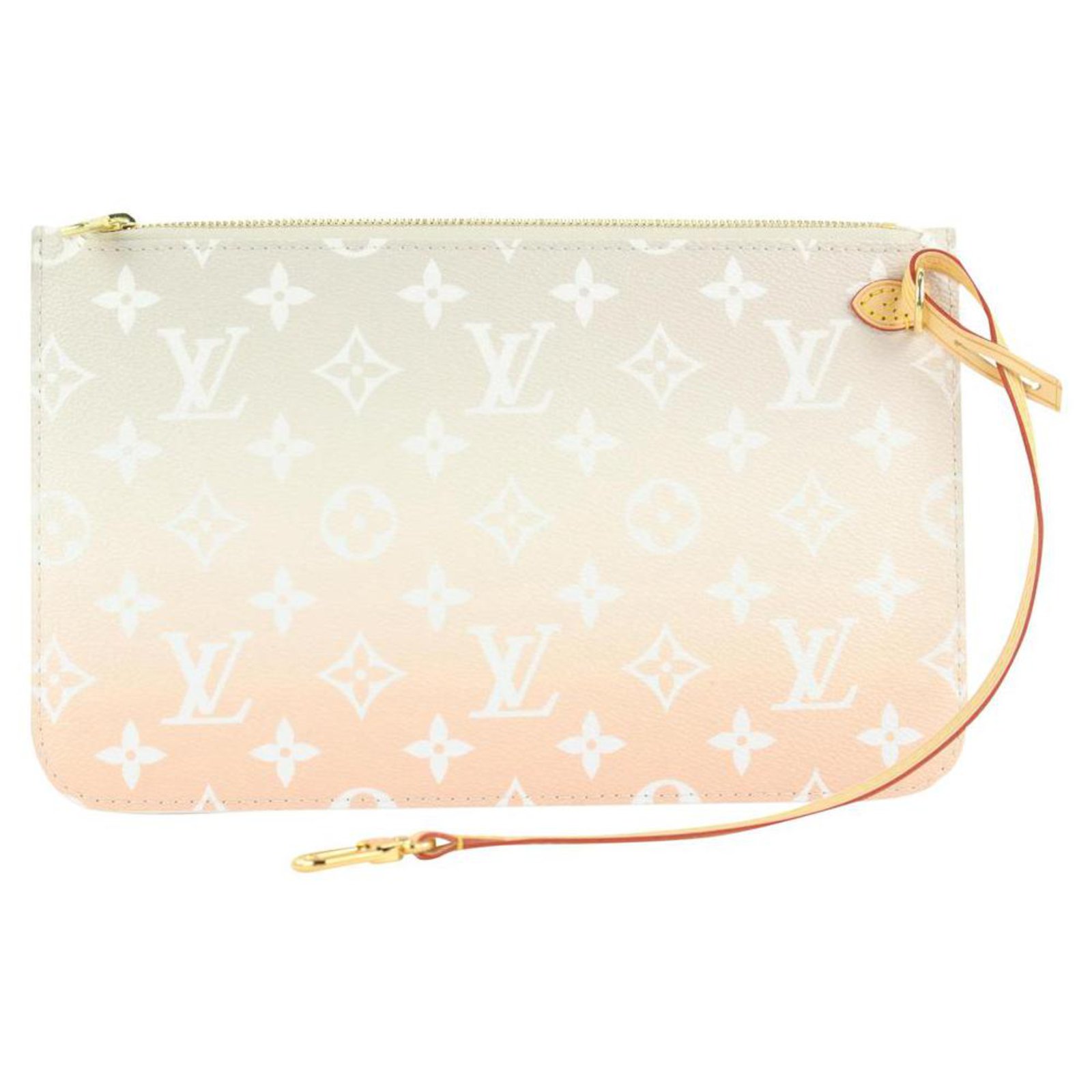 Louis Vuitton Neverfull Pochette Wristlet Pouch Bag