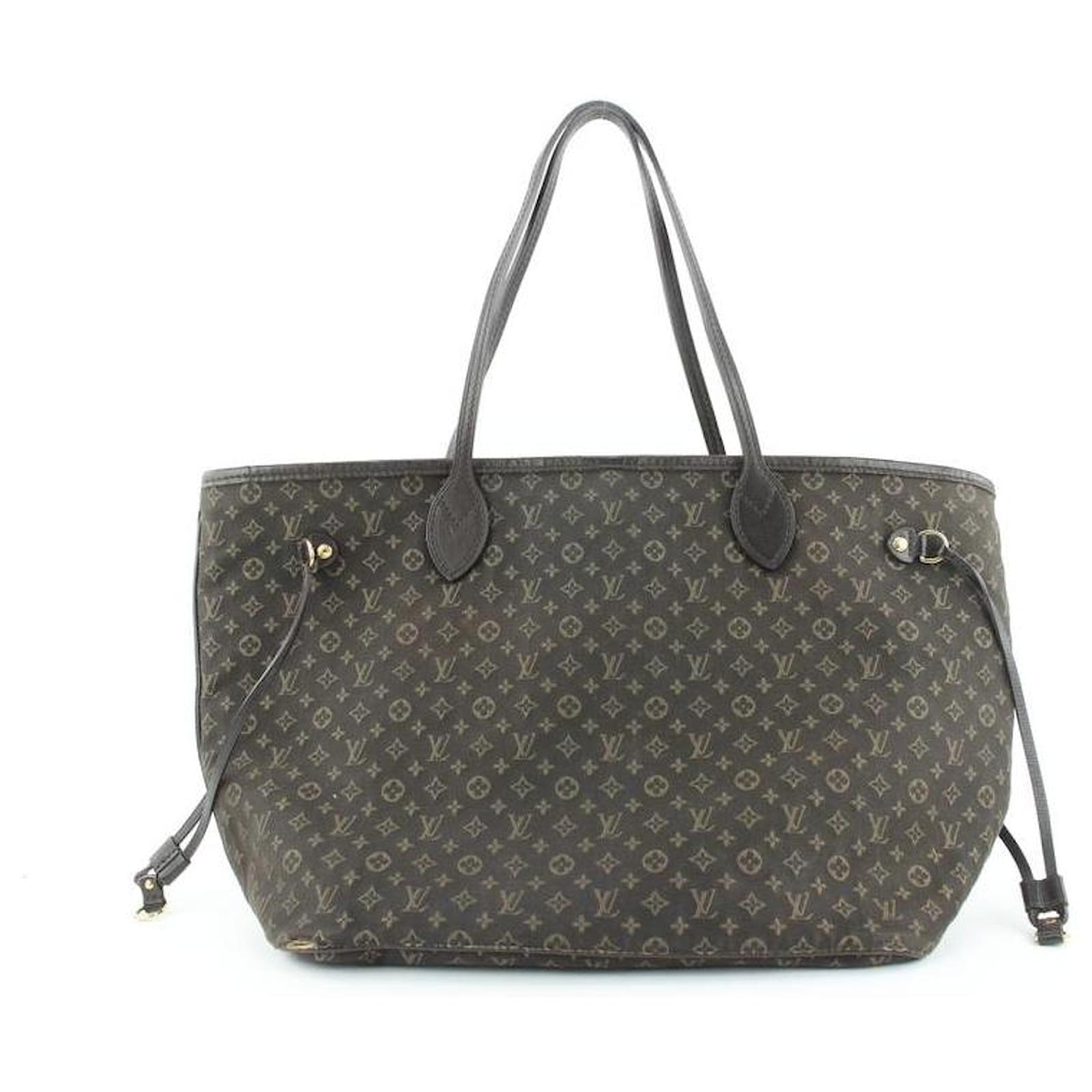 Louis Vuitton Ebene Monogram Mini Lin Idylle Neverfull MM Tote bag