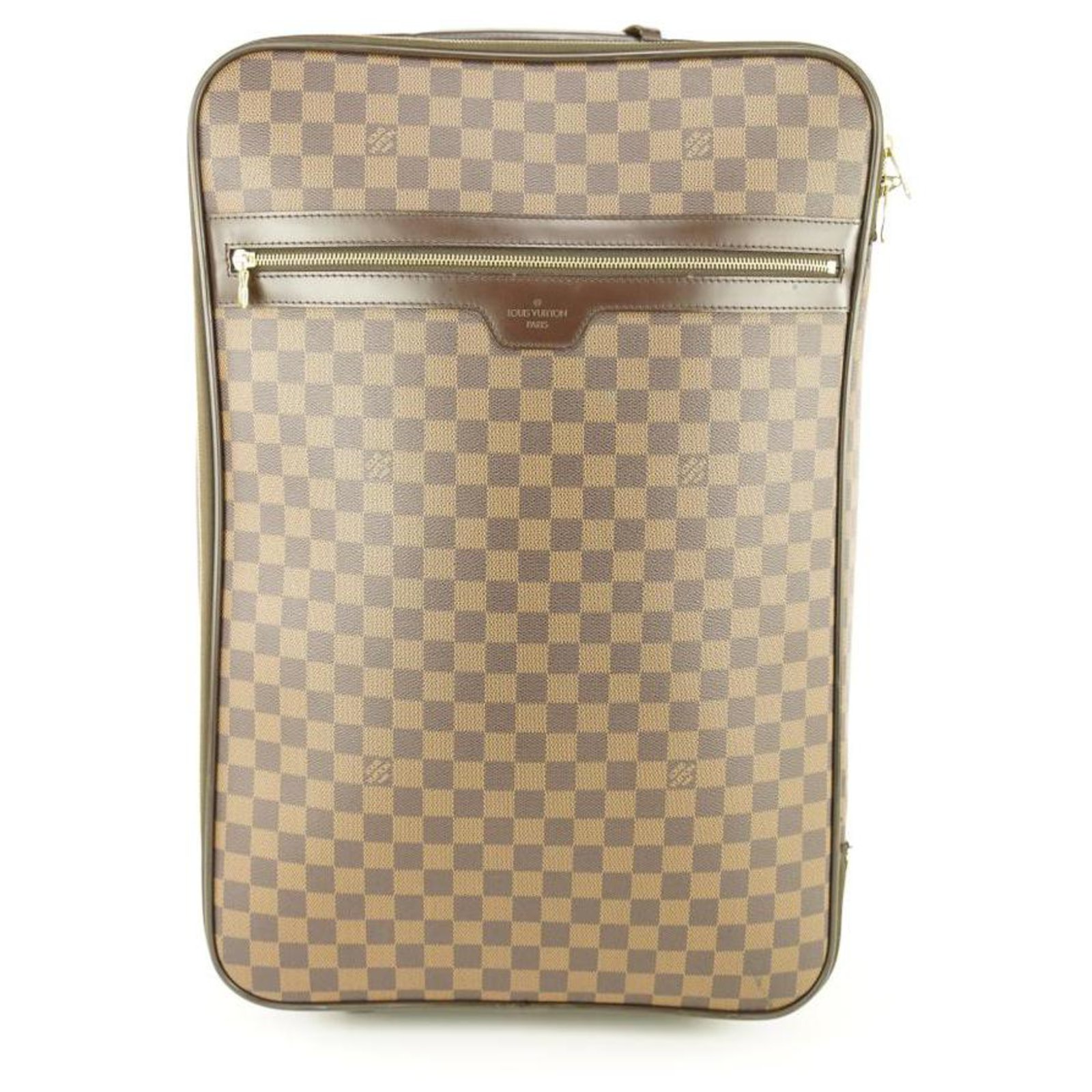 Louis Vuitton Damier Ebene Pegase 60 Rolling Luggage Trolley Suitcase  Leather ref.297980 - Joli Closet