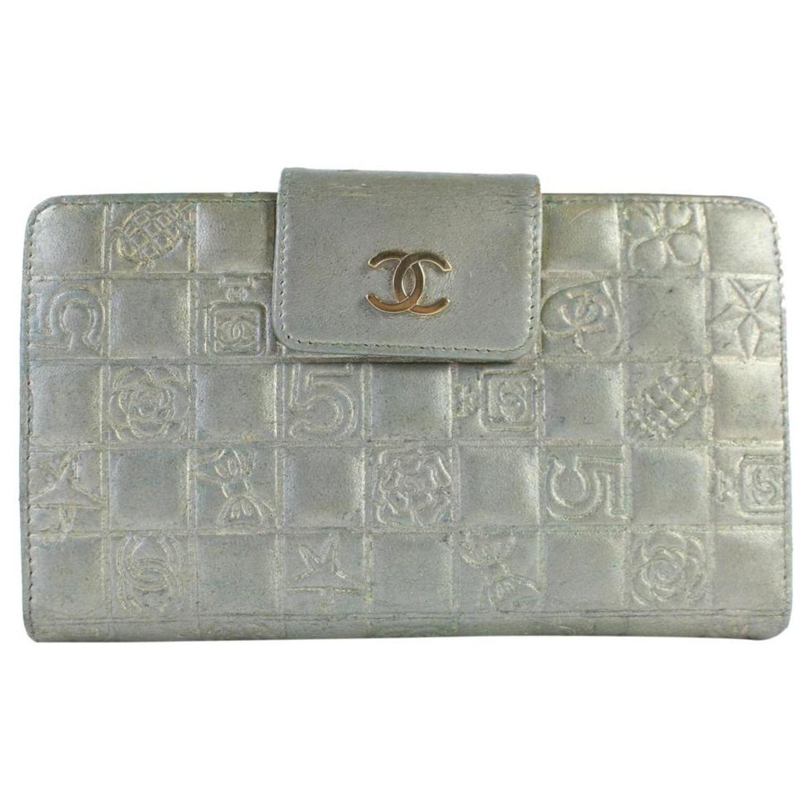 chanel chocolate bar wallet