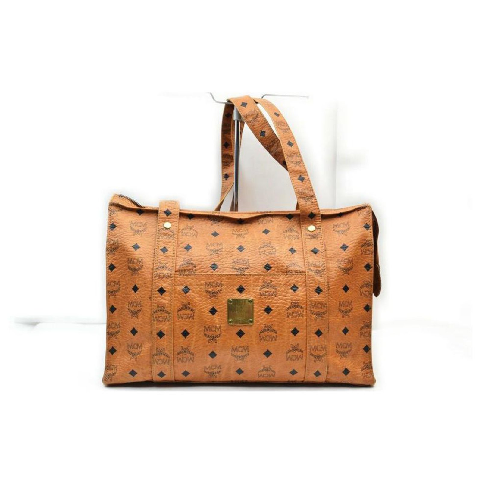 Mcm Tote Bag Pvc Brown