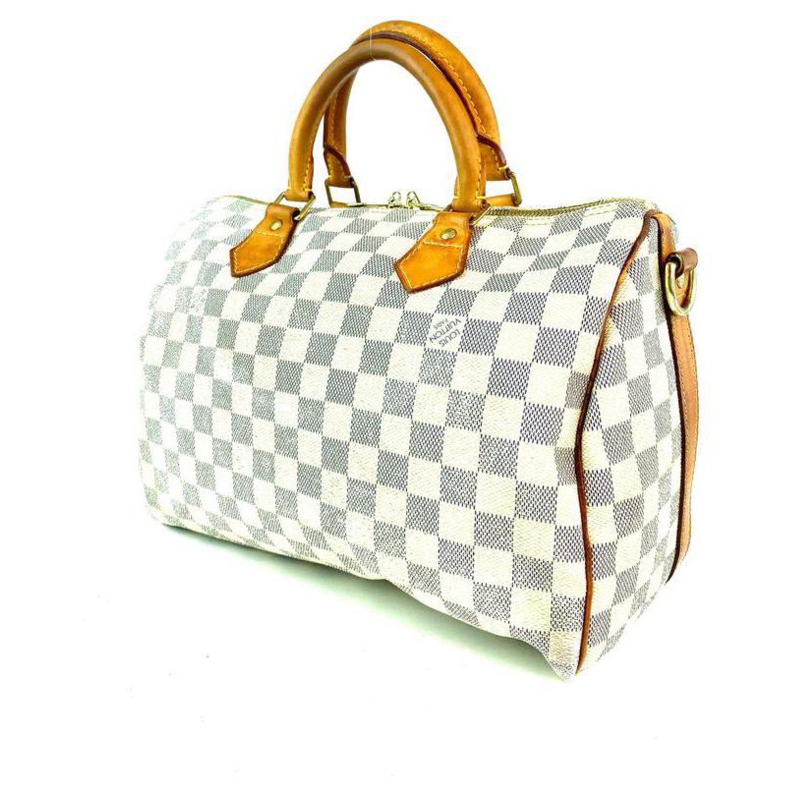 louis vuitton speedy 30 bandouliere damier azur