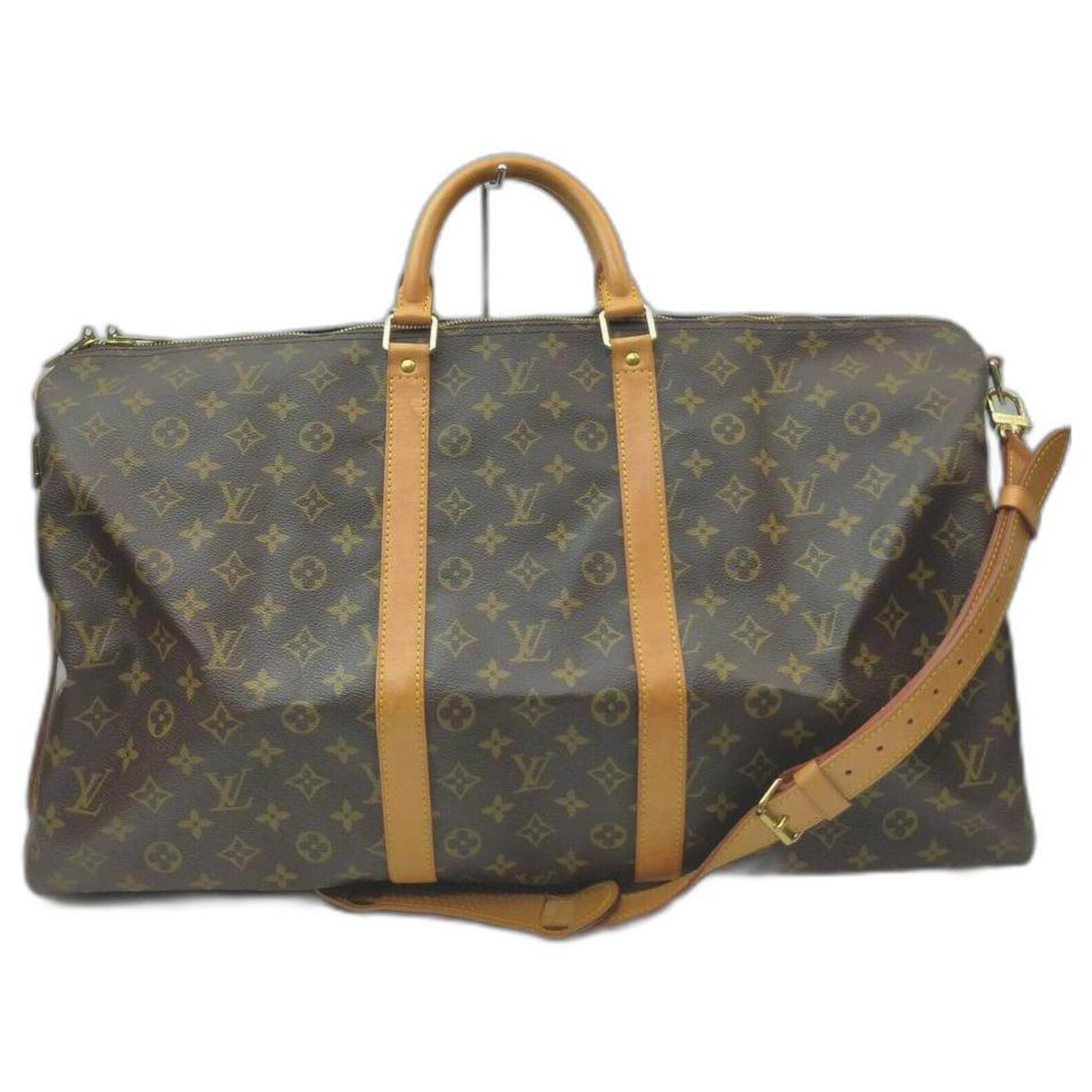 Louis Vuitton Monogram Keepall Bandouliere 50 Duffle Bag with Strap Leather  ref.485793 - Joli Closet