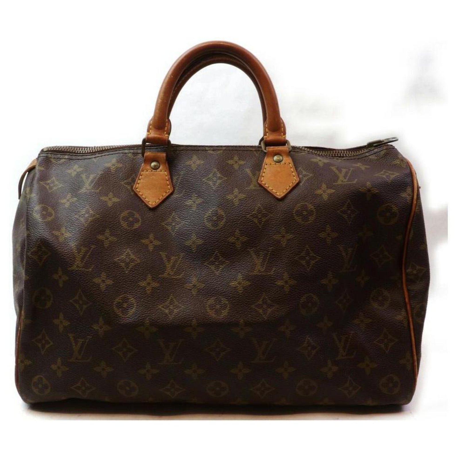 Louis Vuitton Monogram Speedy 35 Satchel Boston Bag