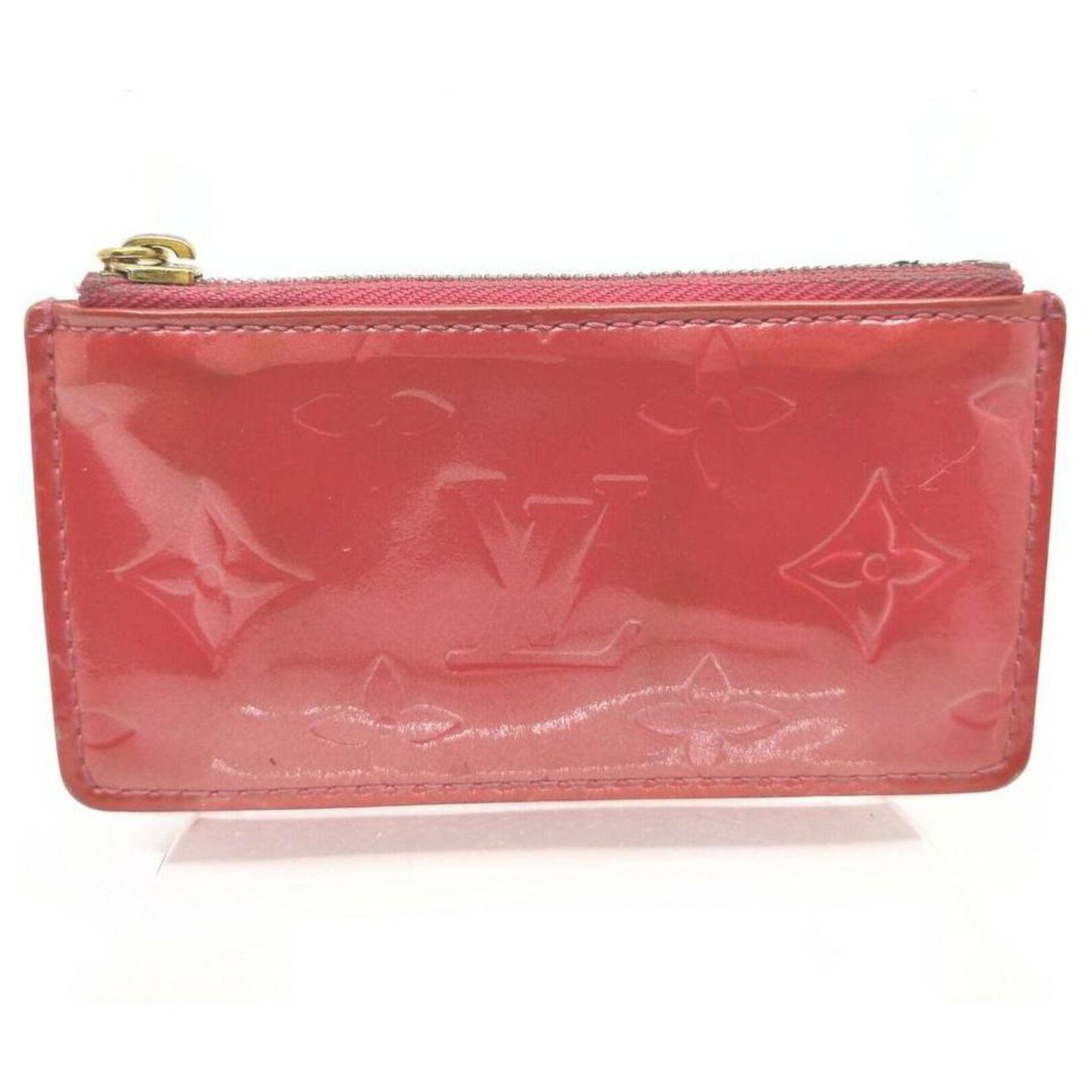 Louis Vuitton Pink Monogram Vernis Pochette Cles Key Pouch Keychain Metal  ref.298434 - Joli Closet