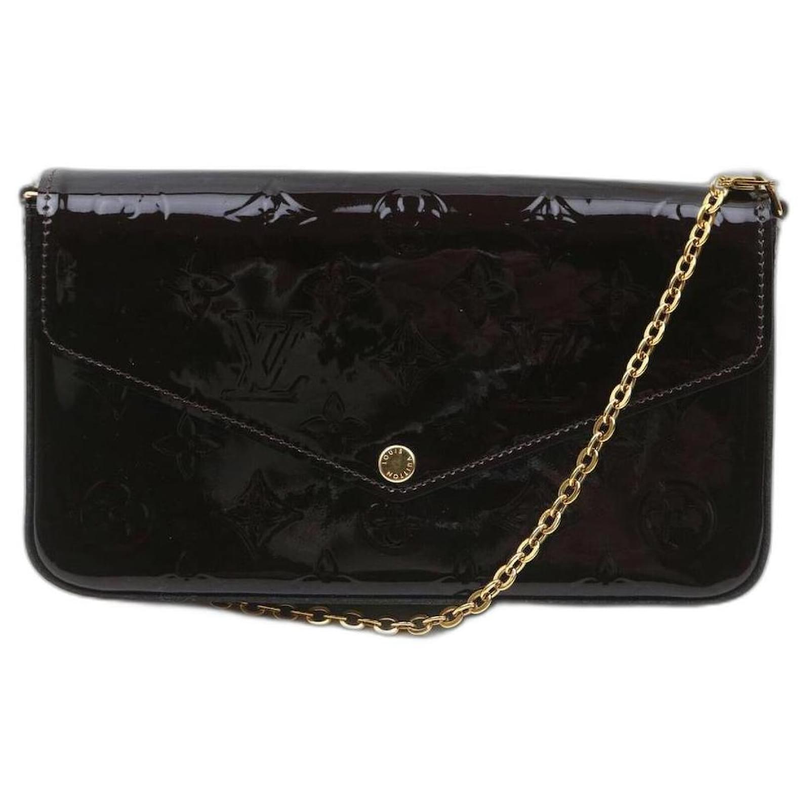 pochette felicie amarante