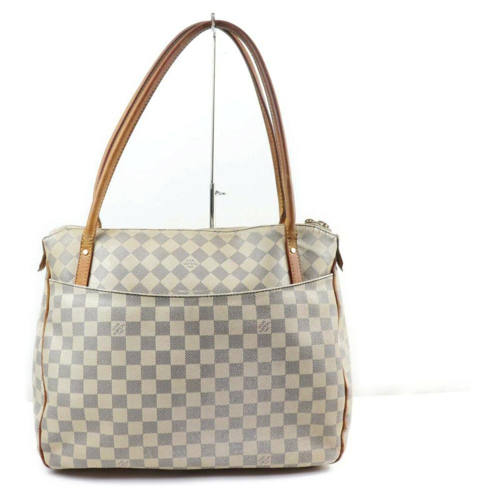 LOUIS VUITTON Damier Azur Figheri PM Shoulder Bag