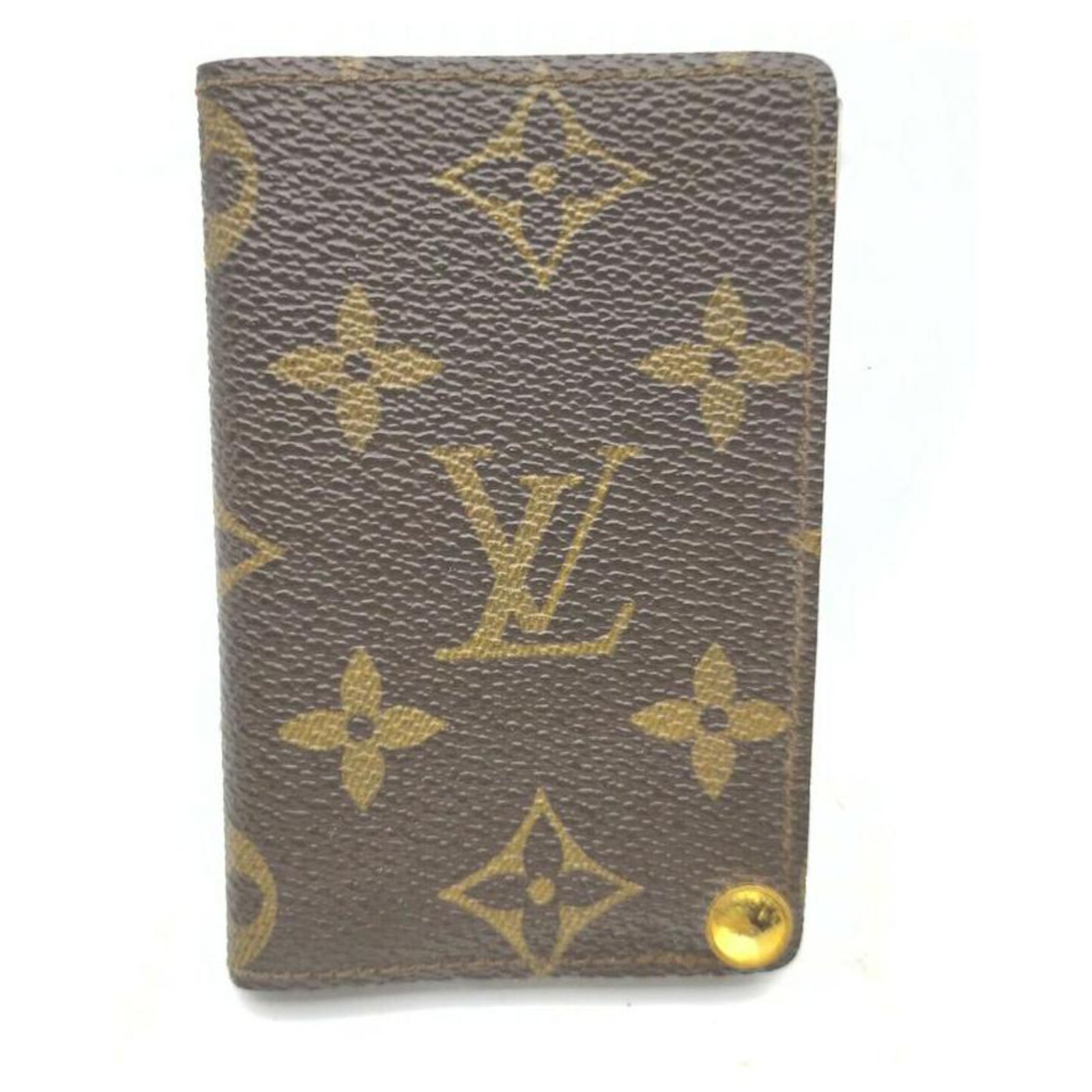 Louis Vuitton Monogram Card Case Porte Cartes Pression Wallet Leather  ref.298689 - Joli Closet