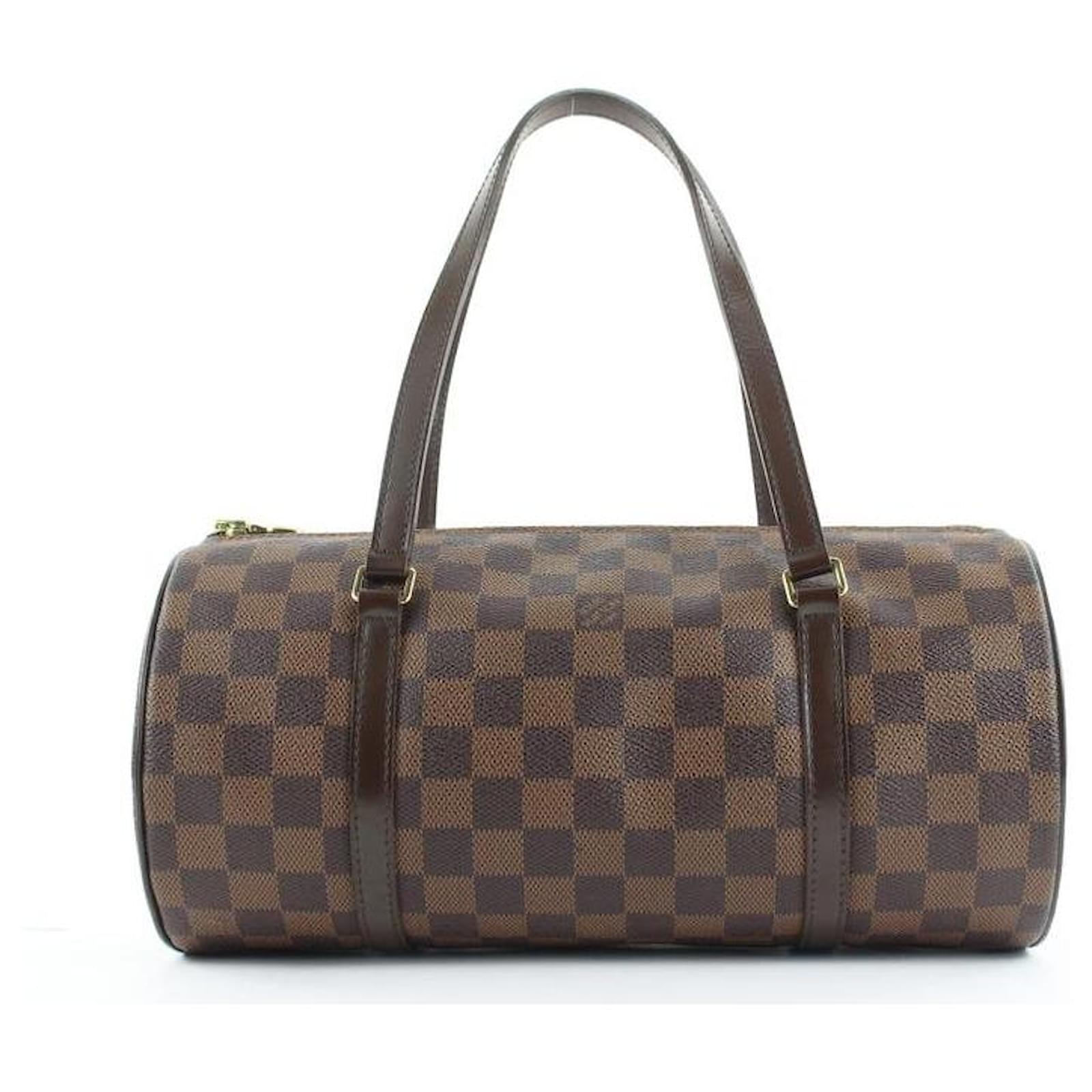 LOUIS VUITTON Papillon Size 30 Red N51303 Damier Ebene Ca
