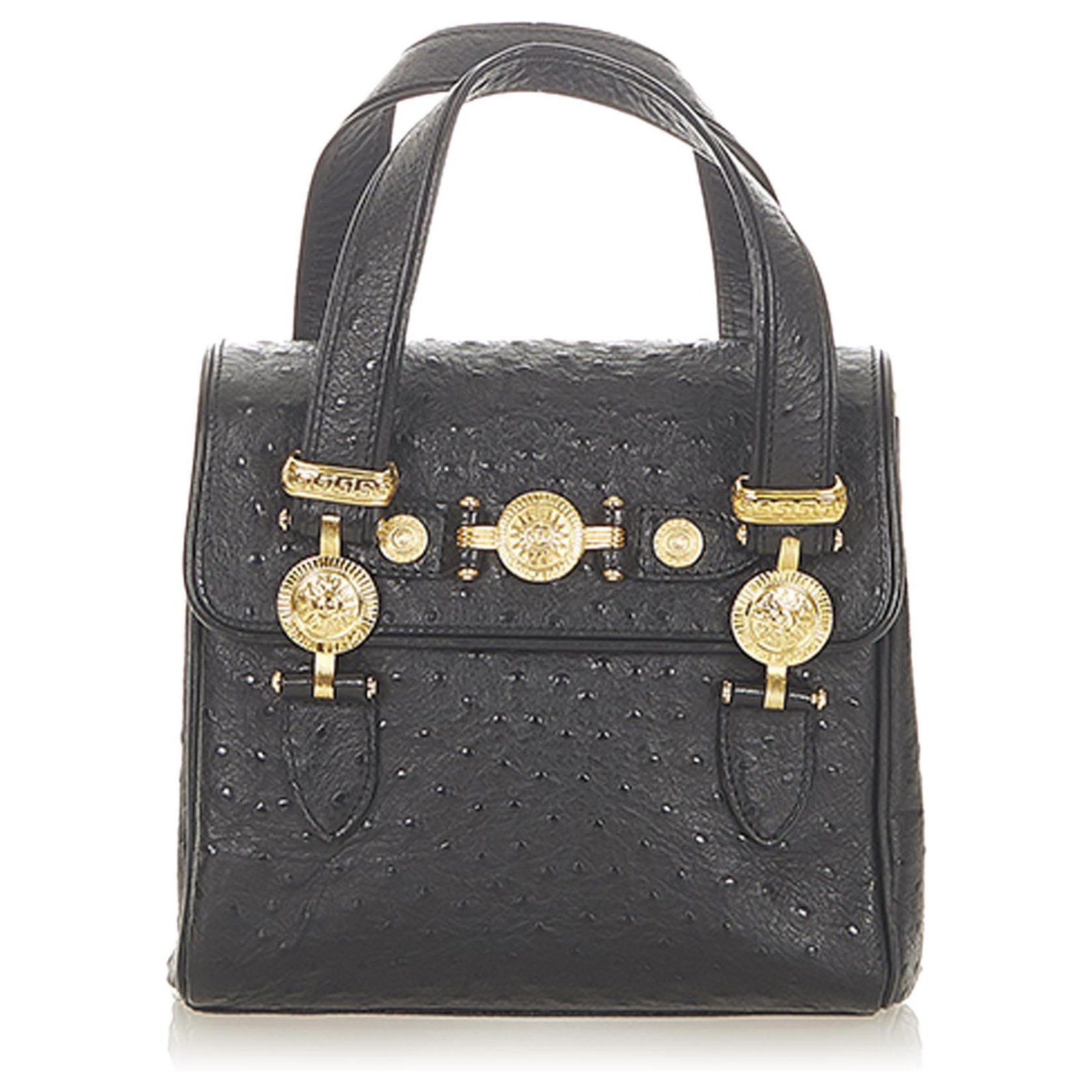 versace ostrich handbag