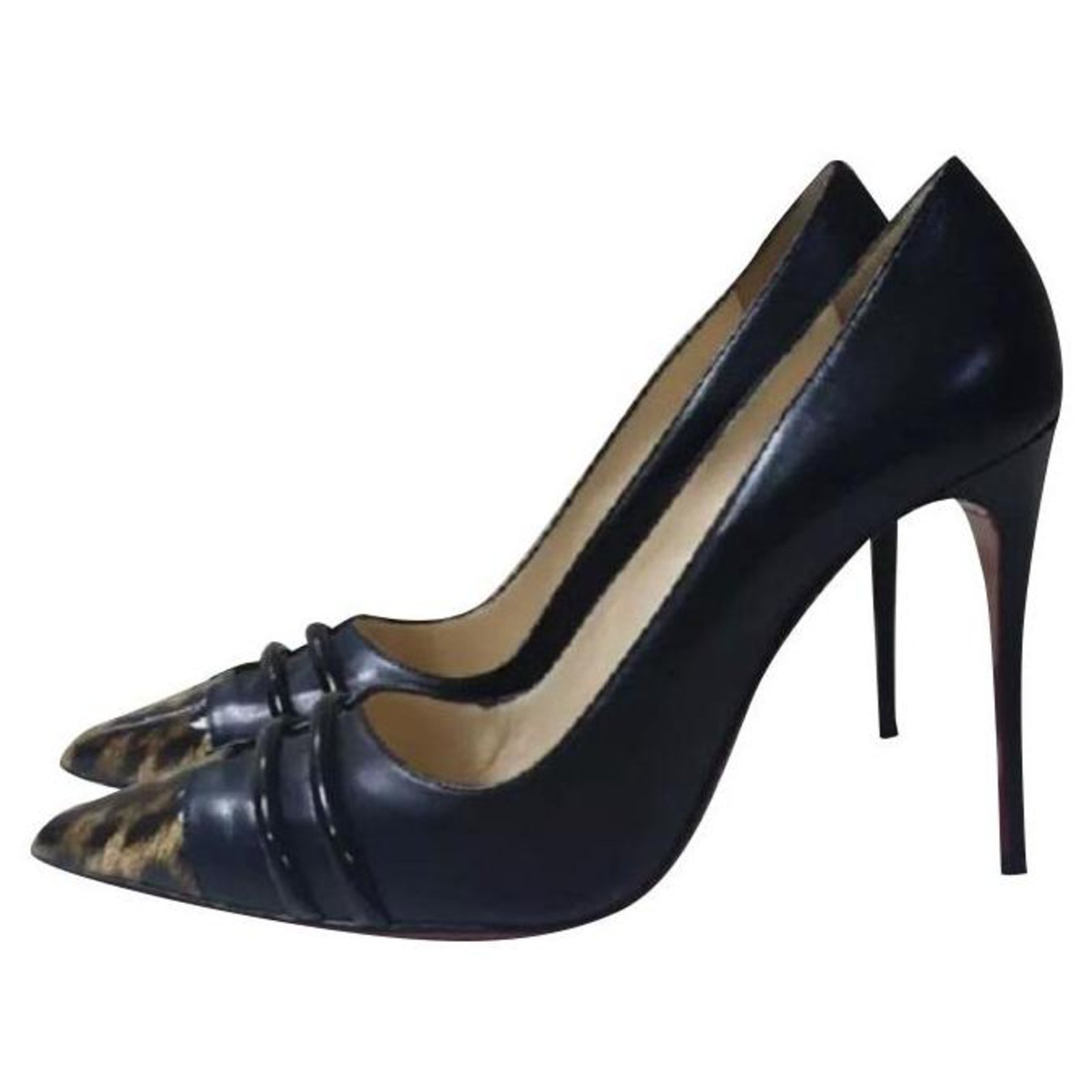 LOUBOUTIN Pigalle 120 Patent Leather Pump Heels - 40 Black ref.299643 Joli Closet