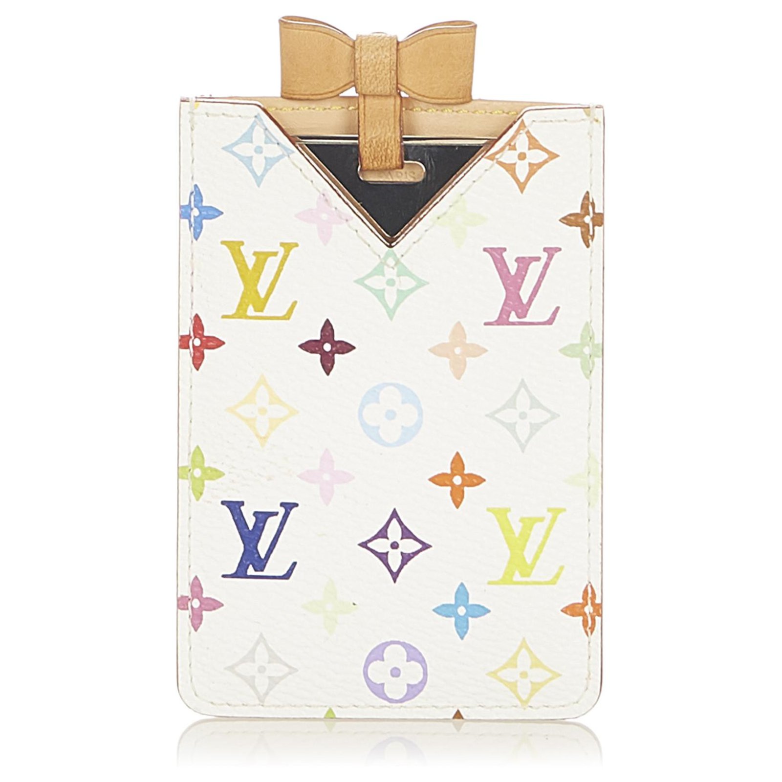 Louis Vuitton White Monogram Multicolore Etui Mirioir Mirror and Case -  Yoogi's Closet