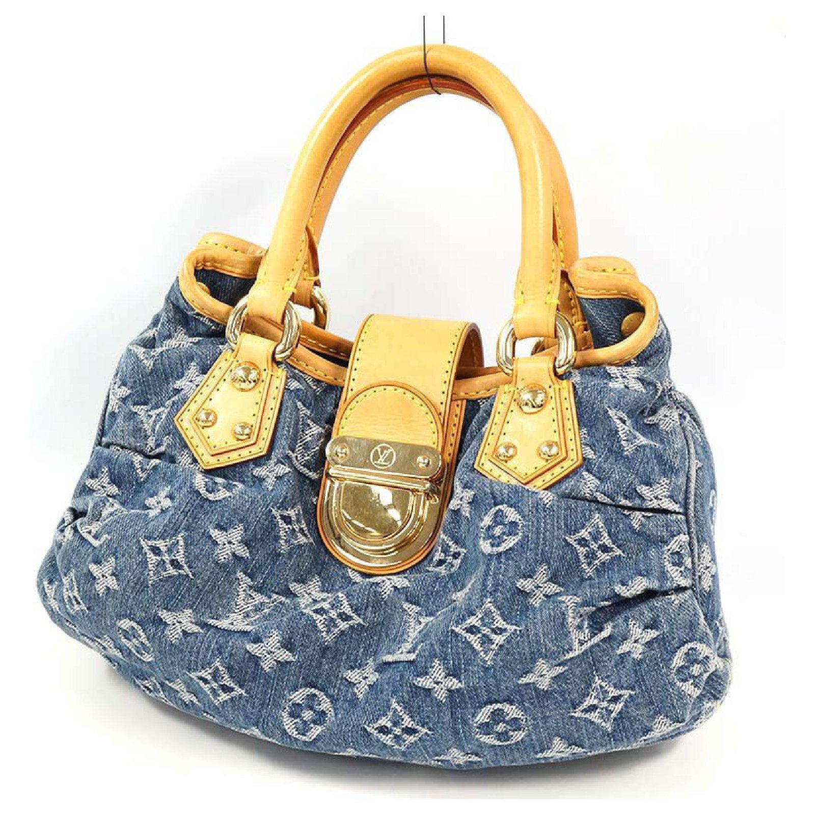 Bolso de mano Louis Vuitton Pleaty para mujer M95020 azul ref