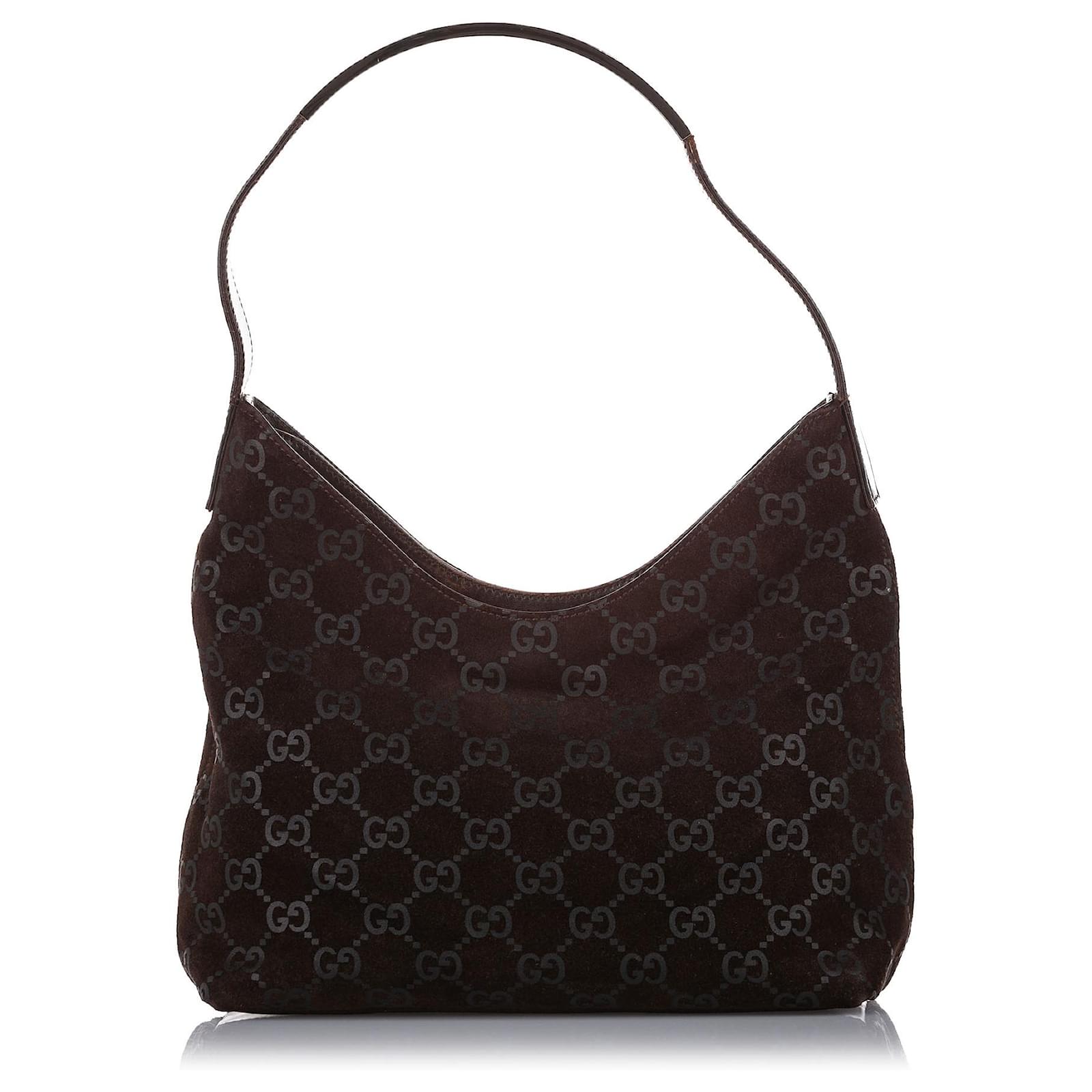 gucci black suede bolsa