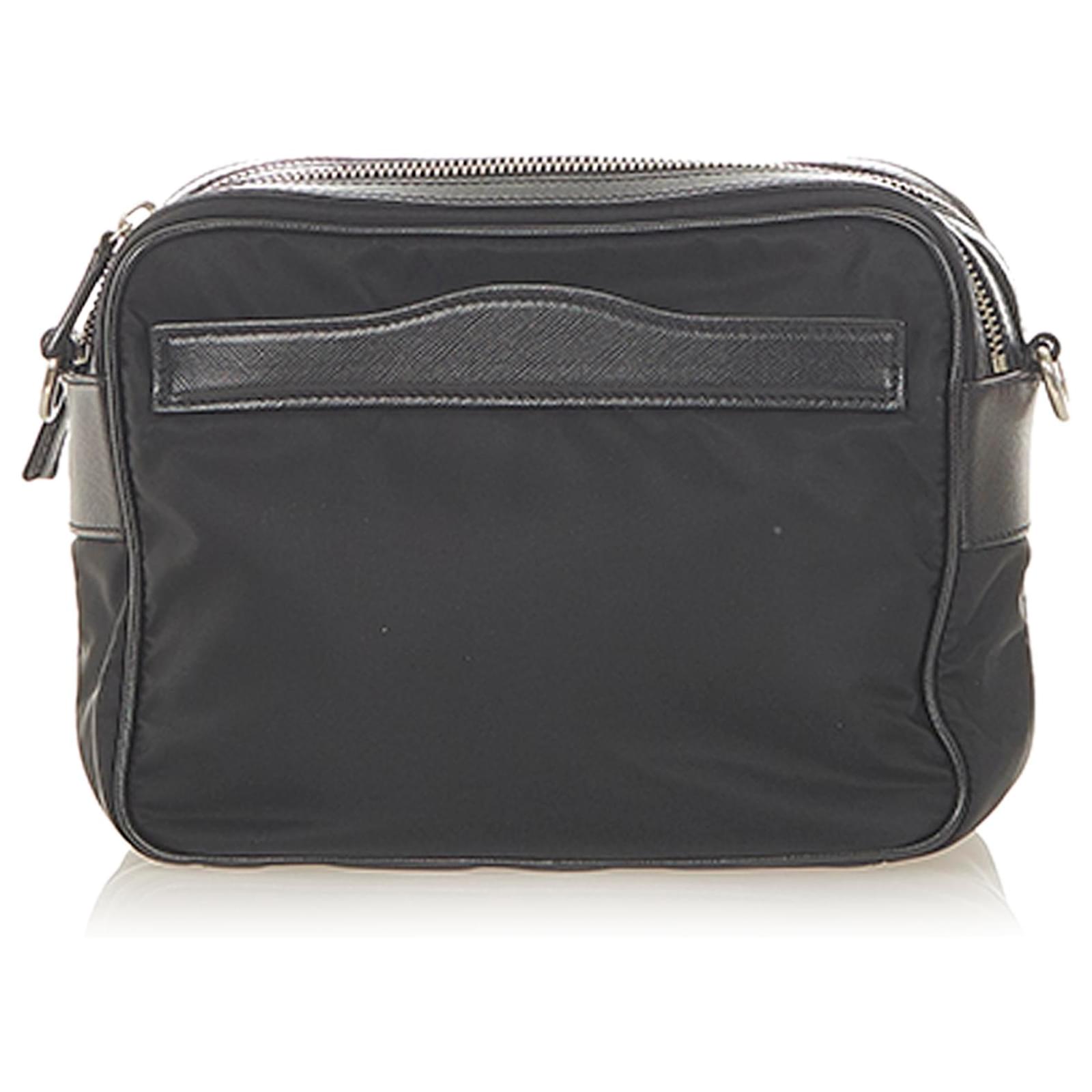 Prada bolso bandolera negro tessuto Nylon Paño ref.300623 - Joli Closet