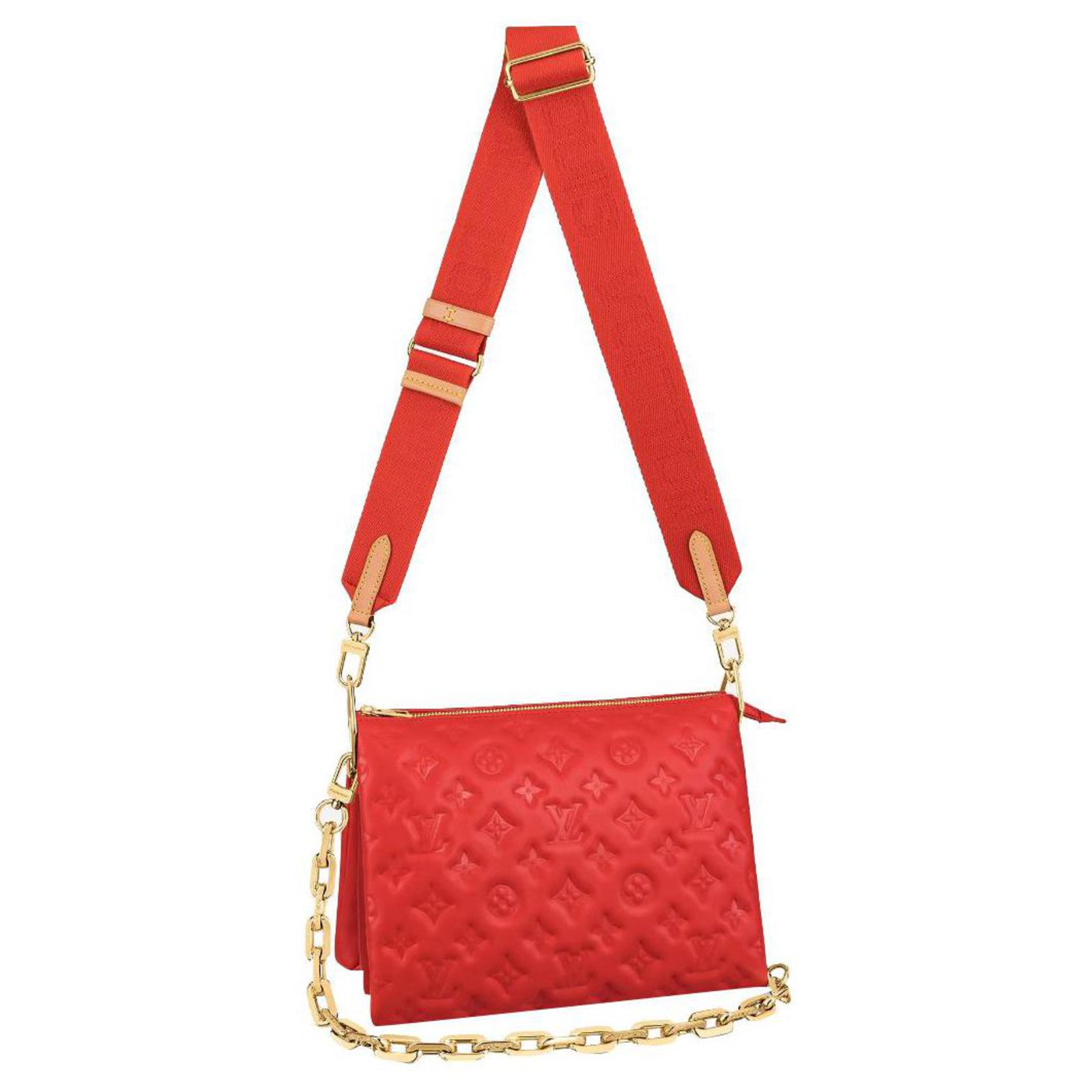 Louis Vuitton LV Coussin Red new Leather ref.300802 - Joli Closet
