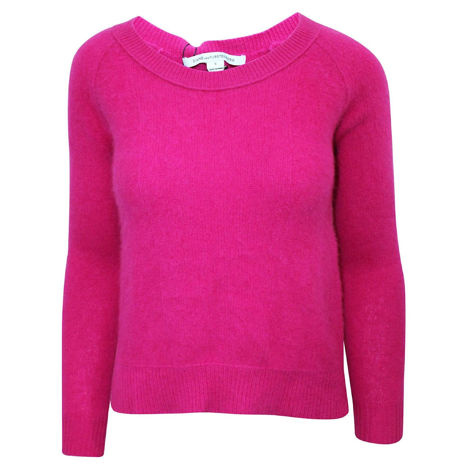 Diane Von Furstenberg Fuschia Cashmere 