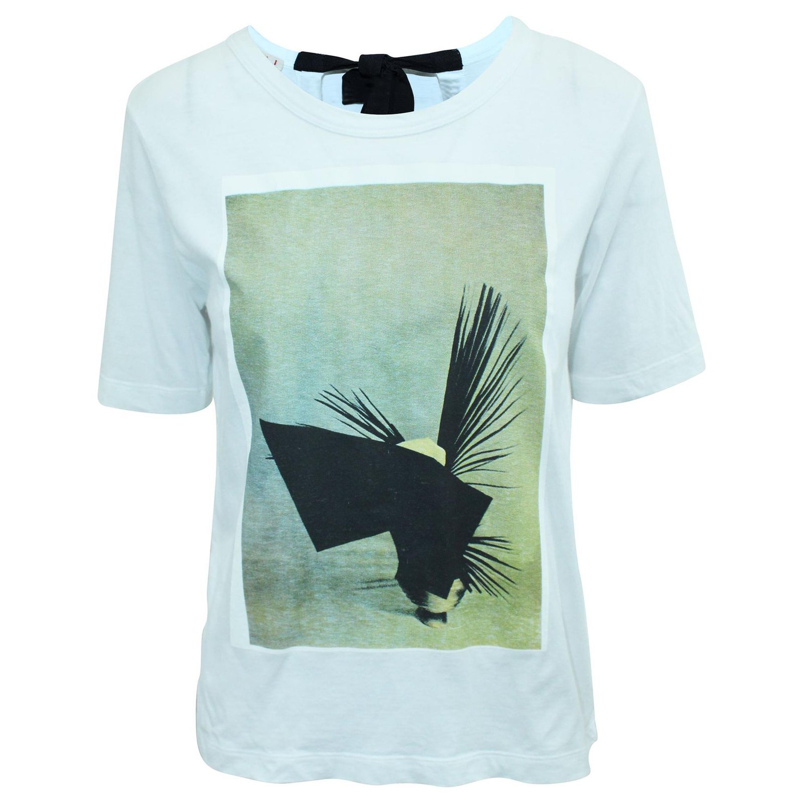 Marni T-shirt with Print x Ruth van Beek Collaboration White