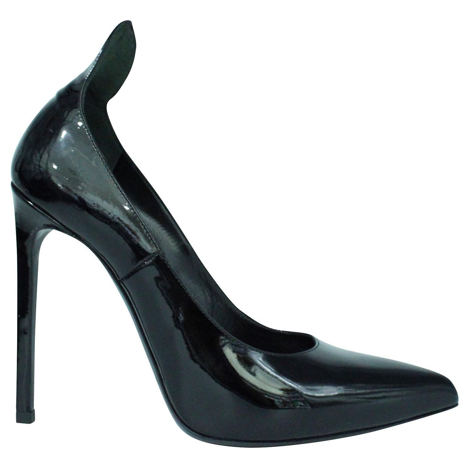 Escarpins Pointus FREE LANCE Tout Cuir Noir - Taille 37.5, Talon Aiguille 8 Cm, Occasion BE