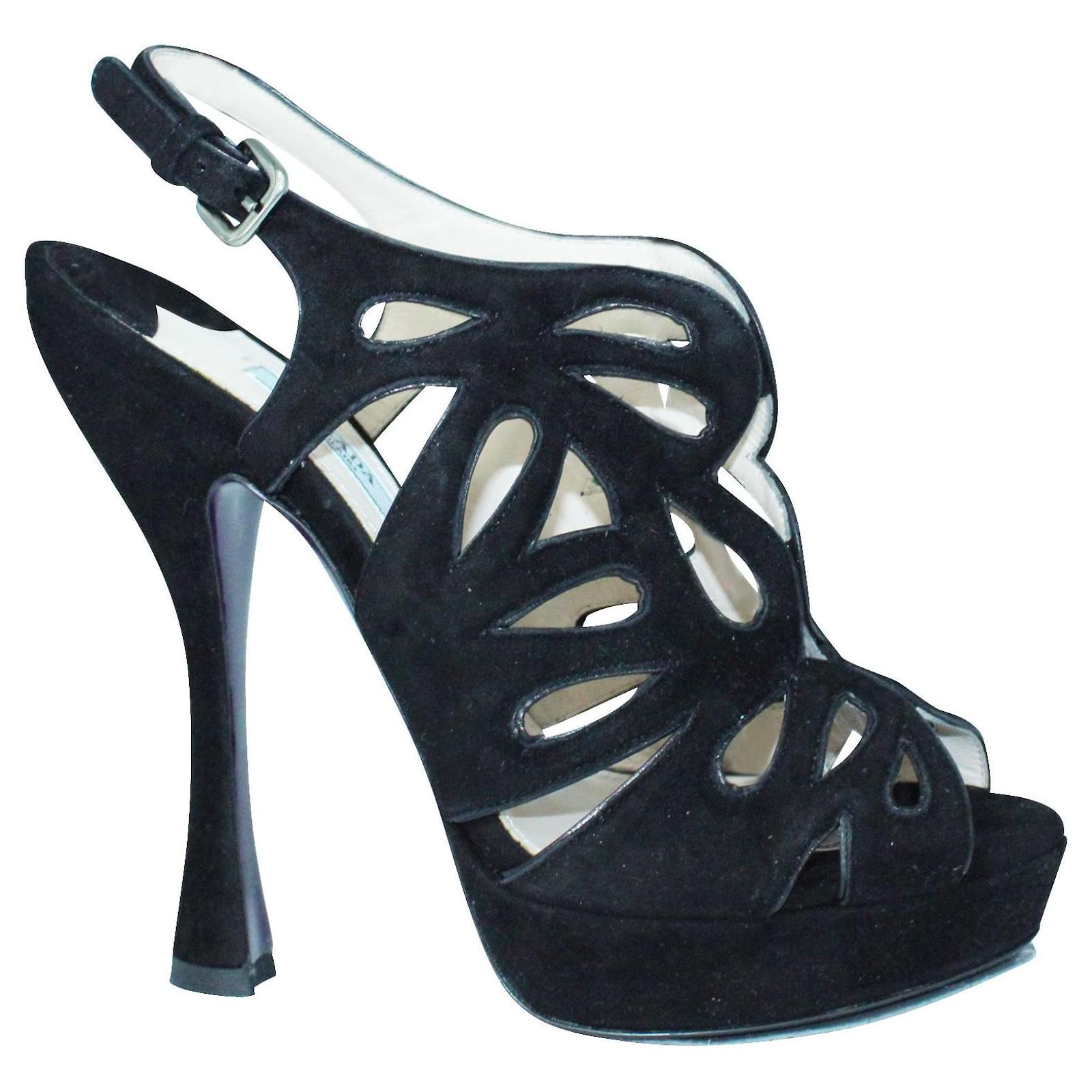 Compre Sandália Salto Alto Prada Ice Uza Online