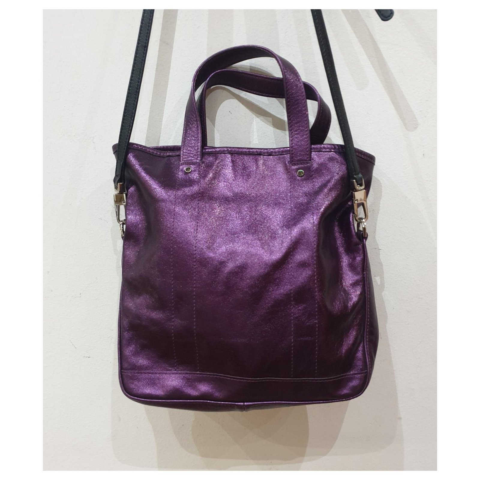 Longchamp shoulder bag lavender Patent leather ref.301371 - Joli Closet