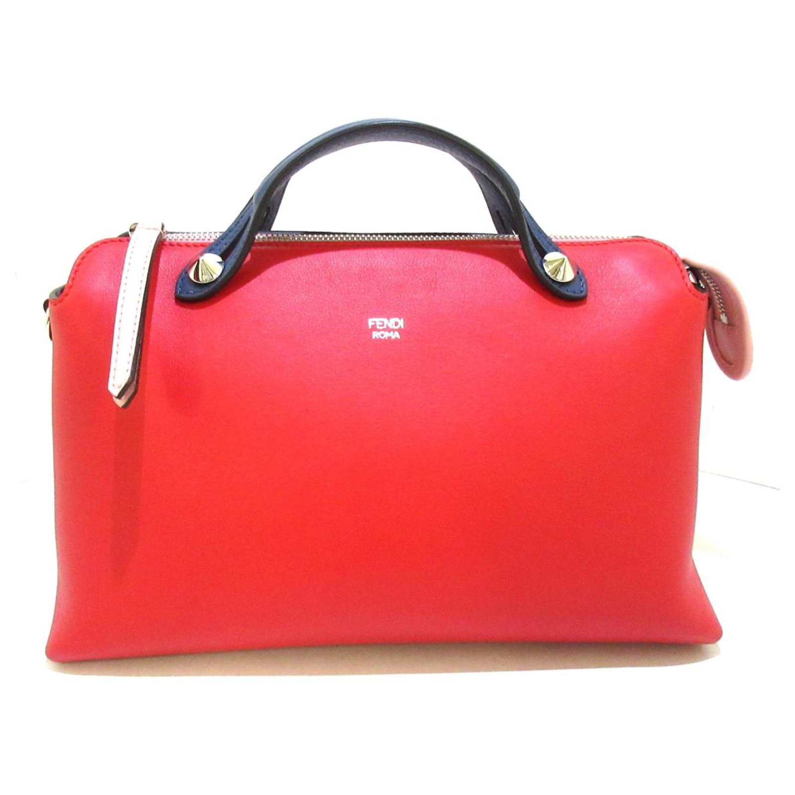 Boston Bags  Fendi Womens Small Boston Bag In Red Leather > All