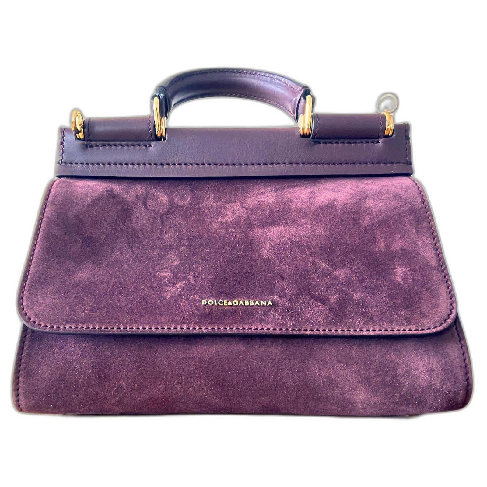 dolce and gabbana purple bolsa