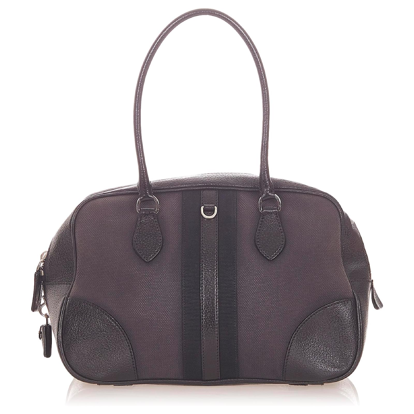 バッグ PRADA ARCHIVE CANVAS LEATHER HAND BAG Prada Archives - Purse Utopia