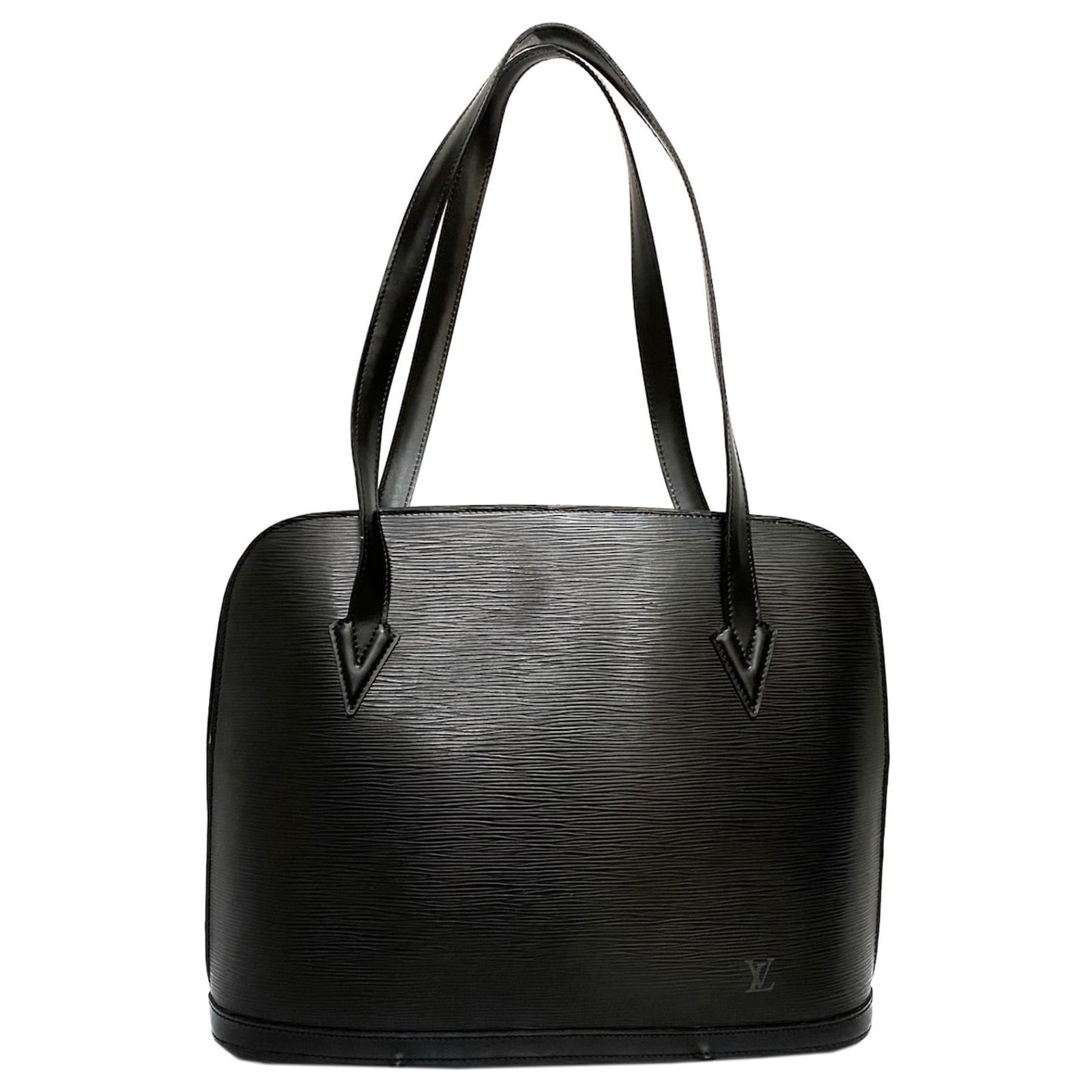 Louis Vuitton Black Epi Lussac Leather ref.302114 - Joli Closet