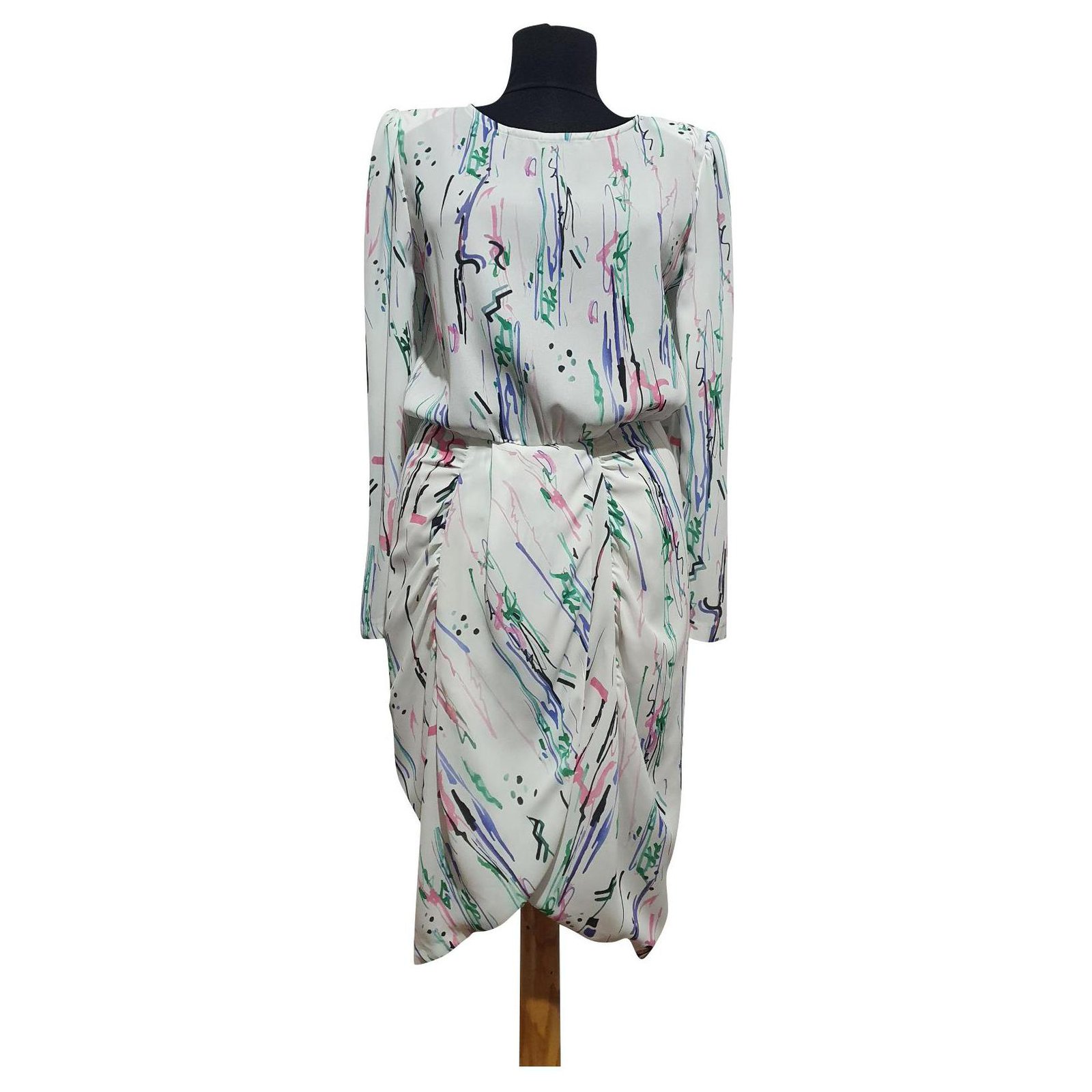 Have en picnic rester Illusion Isabel Marant Dresses Multiple colors Silk Elastane ref.302583 - Joli Closet
