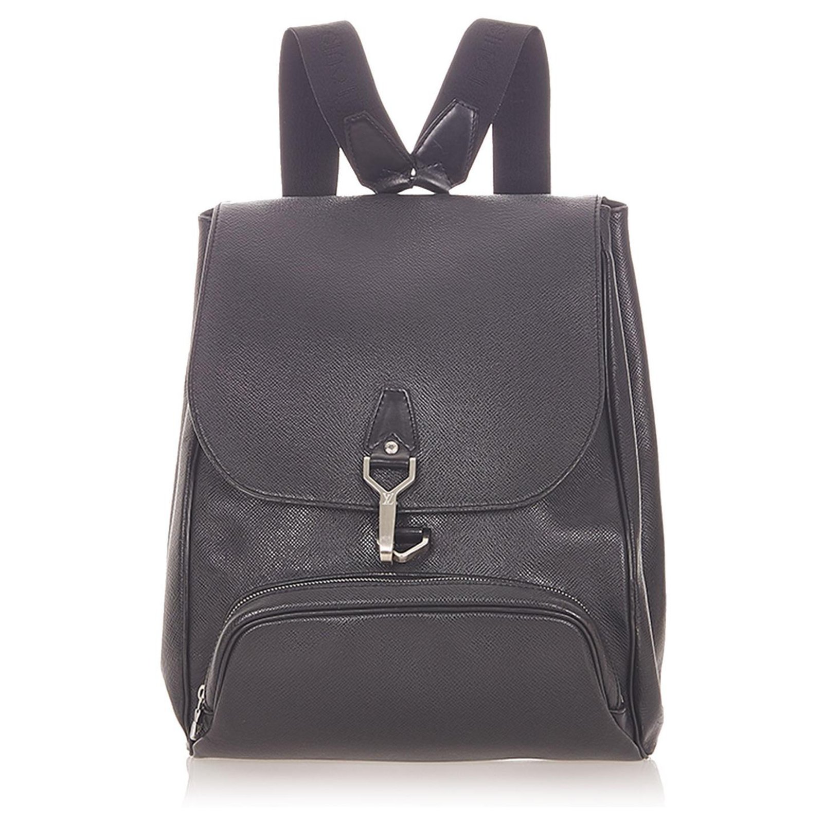 Louis Vuitton Black Taiga Cassiar Backpack Leather ref.302714 - Joli Closet